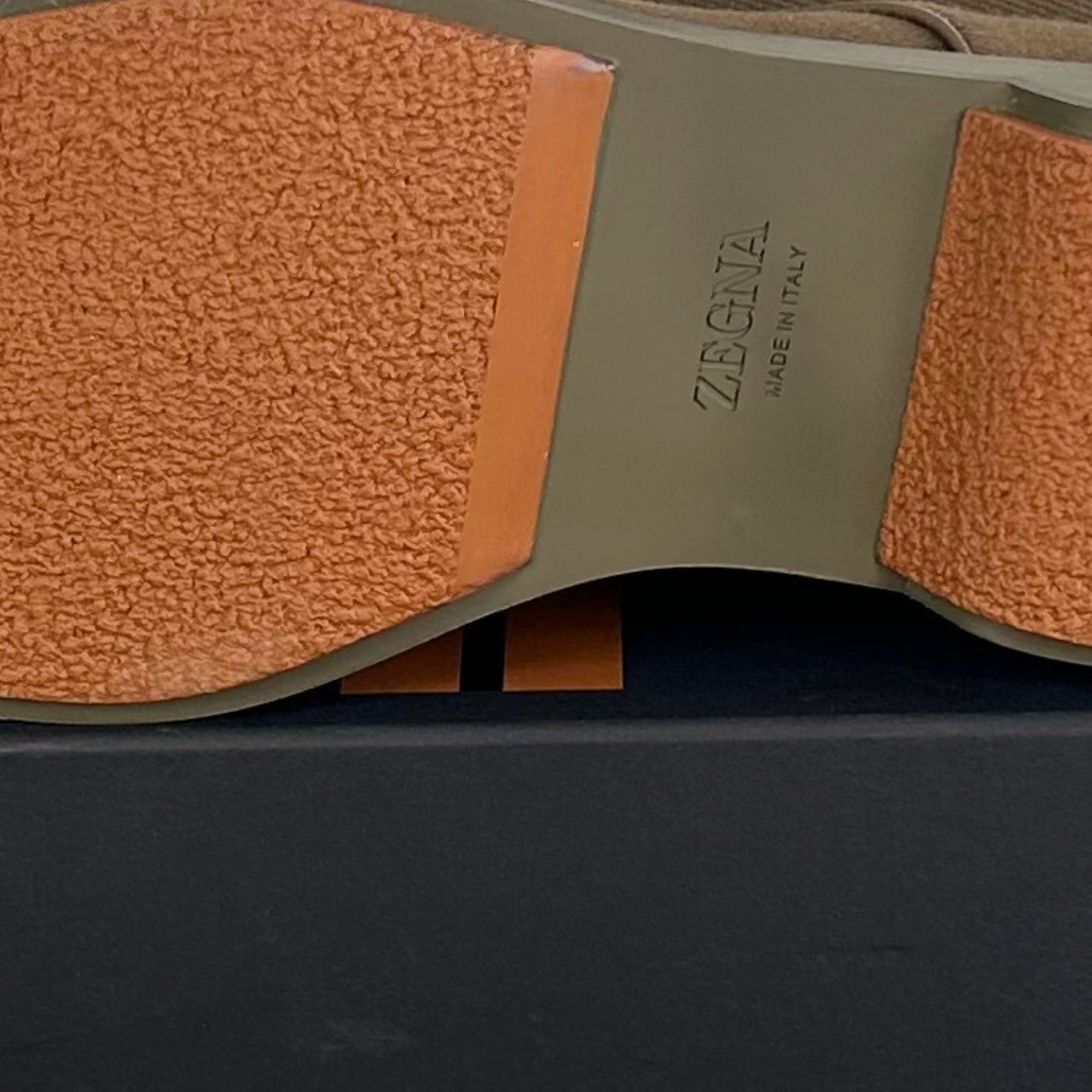 Dark Khaki Shoes made of Canva/Leather (EU 44)