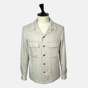 Ecru  Shirt Jacket made of Cashmere (M)