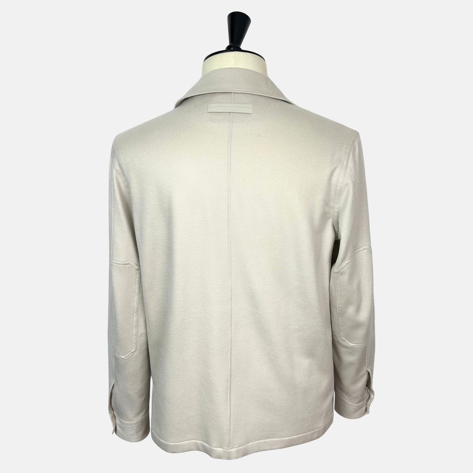 Ecru  Shirt Jacket made of Cashmere (M)