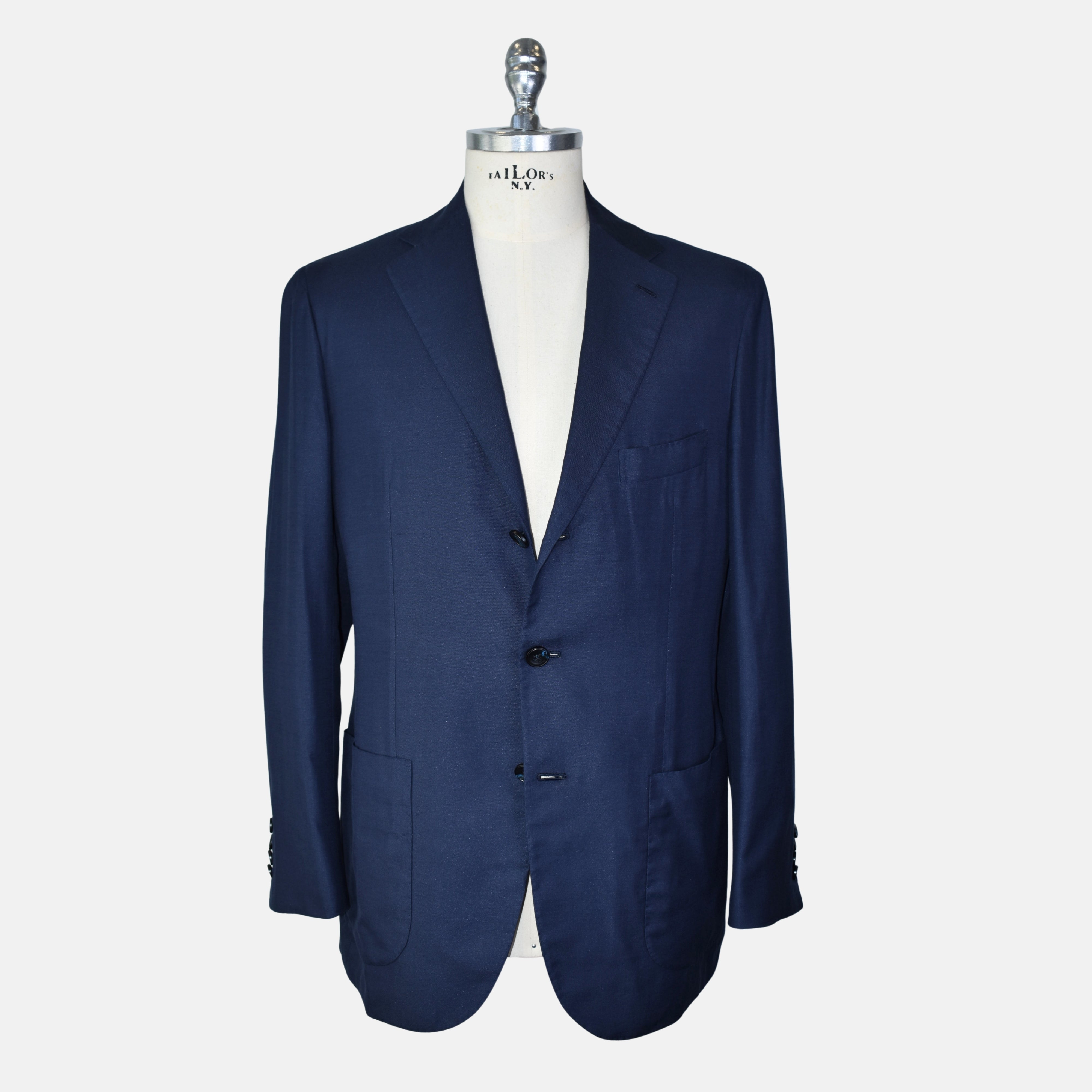 Navy Blazer made of Cotton/Silk (EU 48, EU 50, EU 52)