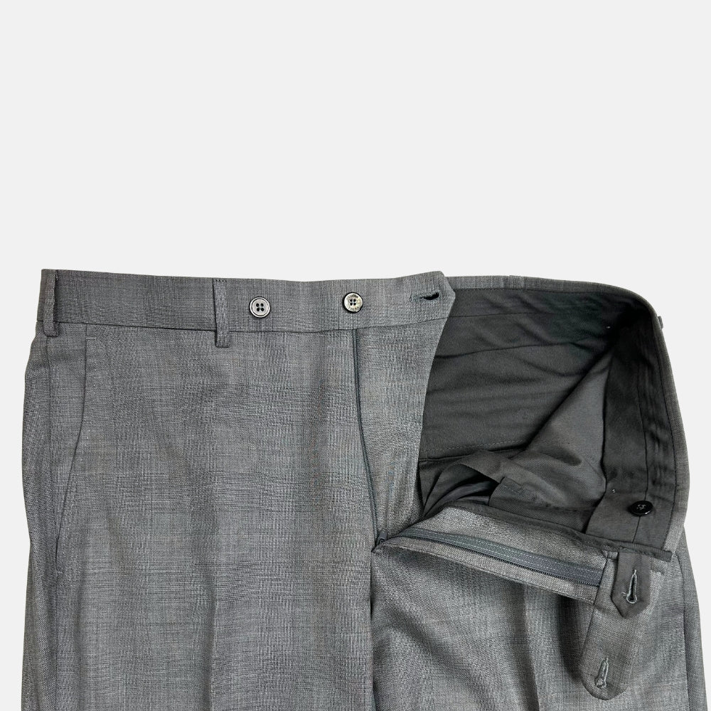 Gray Melange Suit made of Wool (EU 50)