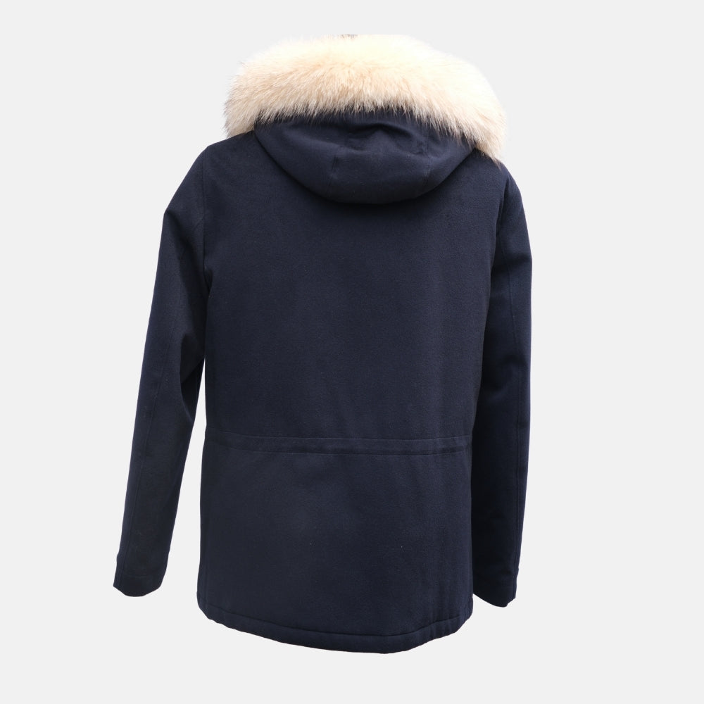 Navy Blue Icer Coat made of Cashmere (L)