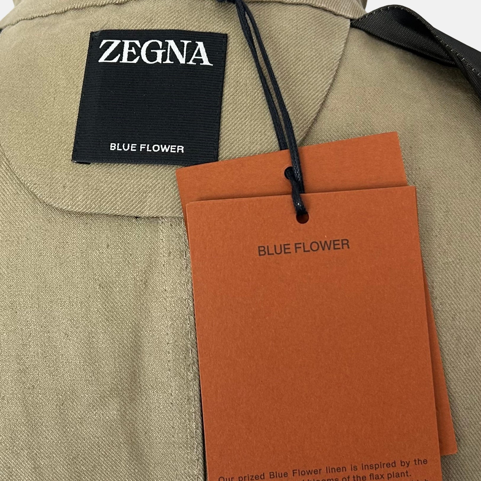 Khaki Blazer made of Linen/Ramie (EU 54)