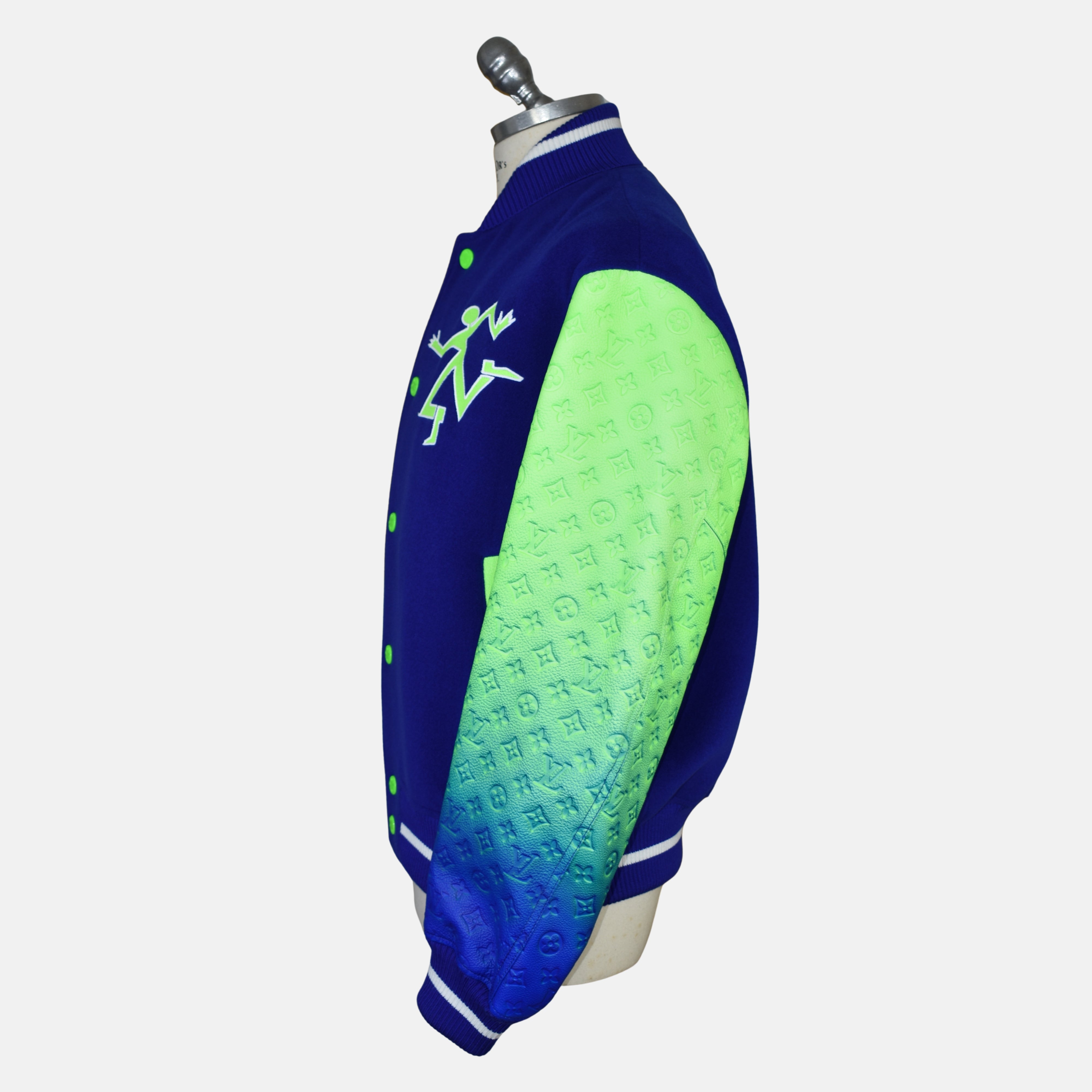 Blue/Green Gradient Bomber Jacket (EU 50)