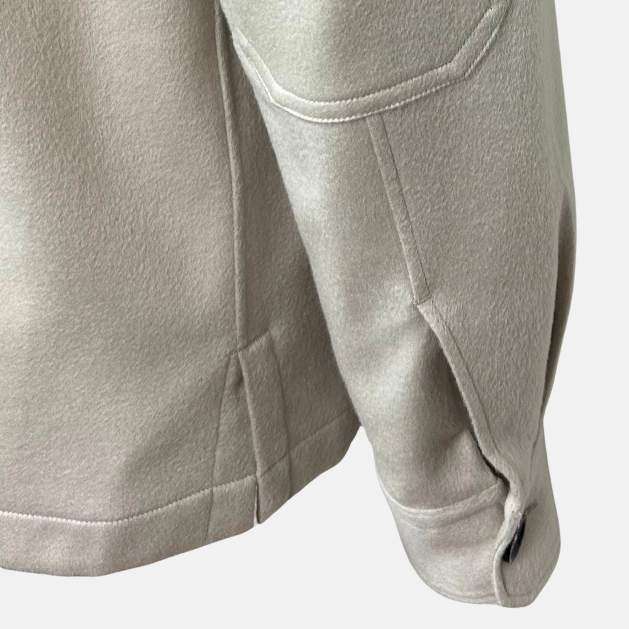 Ecru  Shirt Jacket made of Cashmere (M)