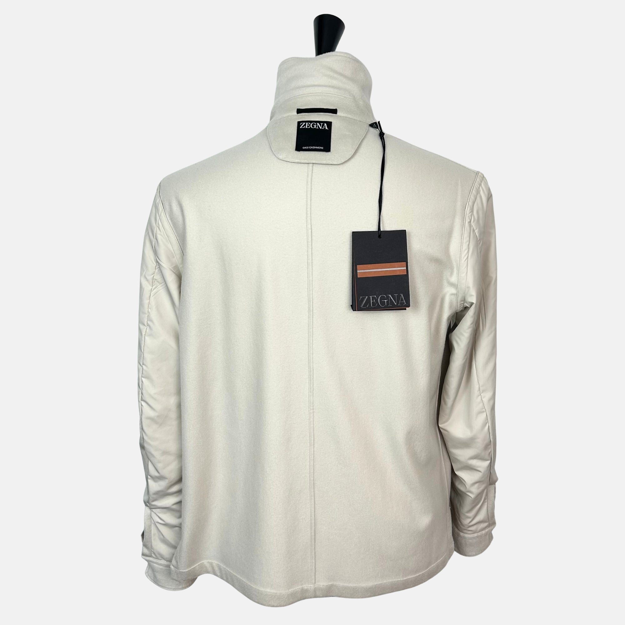 Ecru  Shirt Jacket made of Cashmere (M)