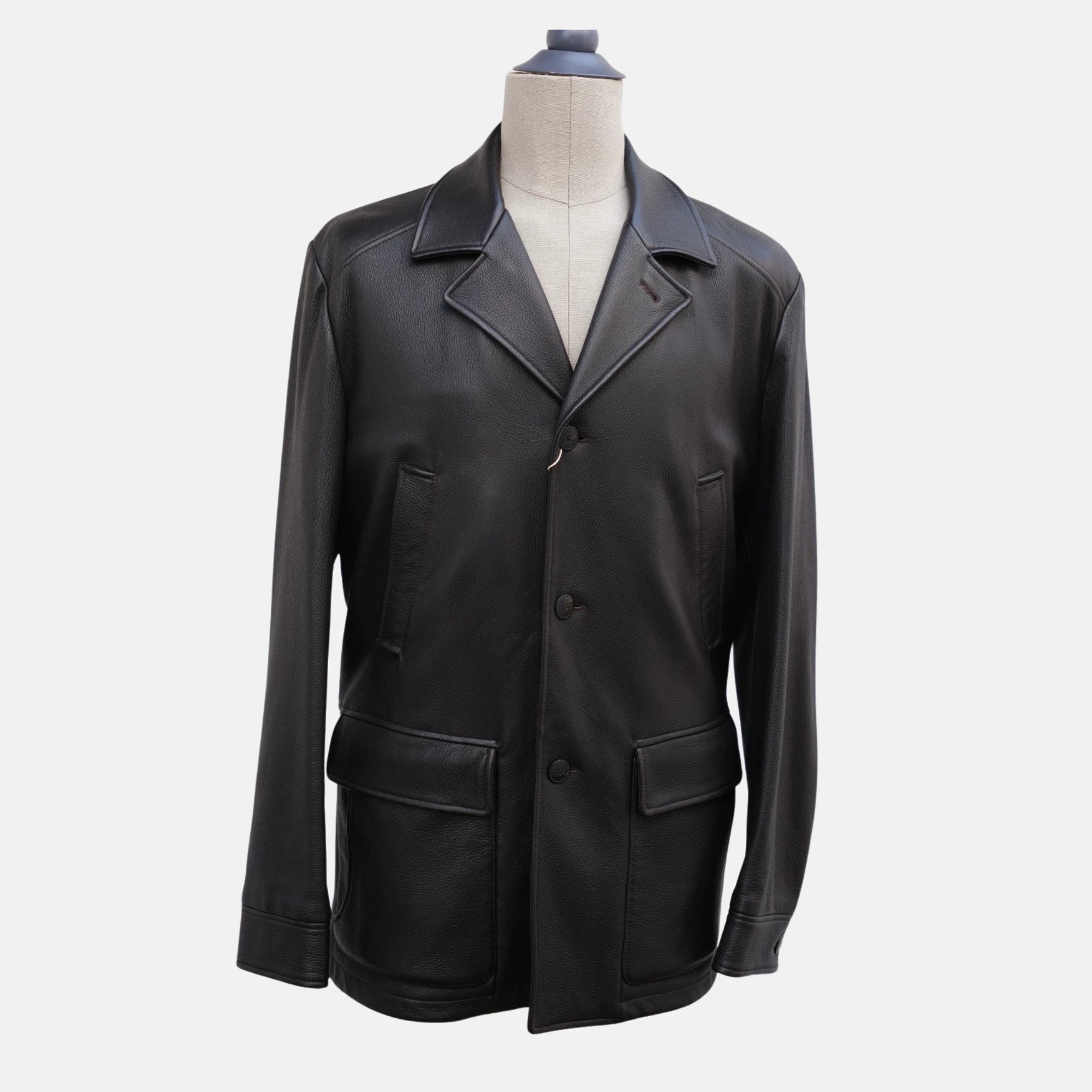 Black Leather Jacket (L)