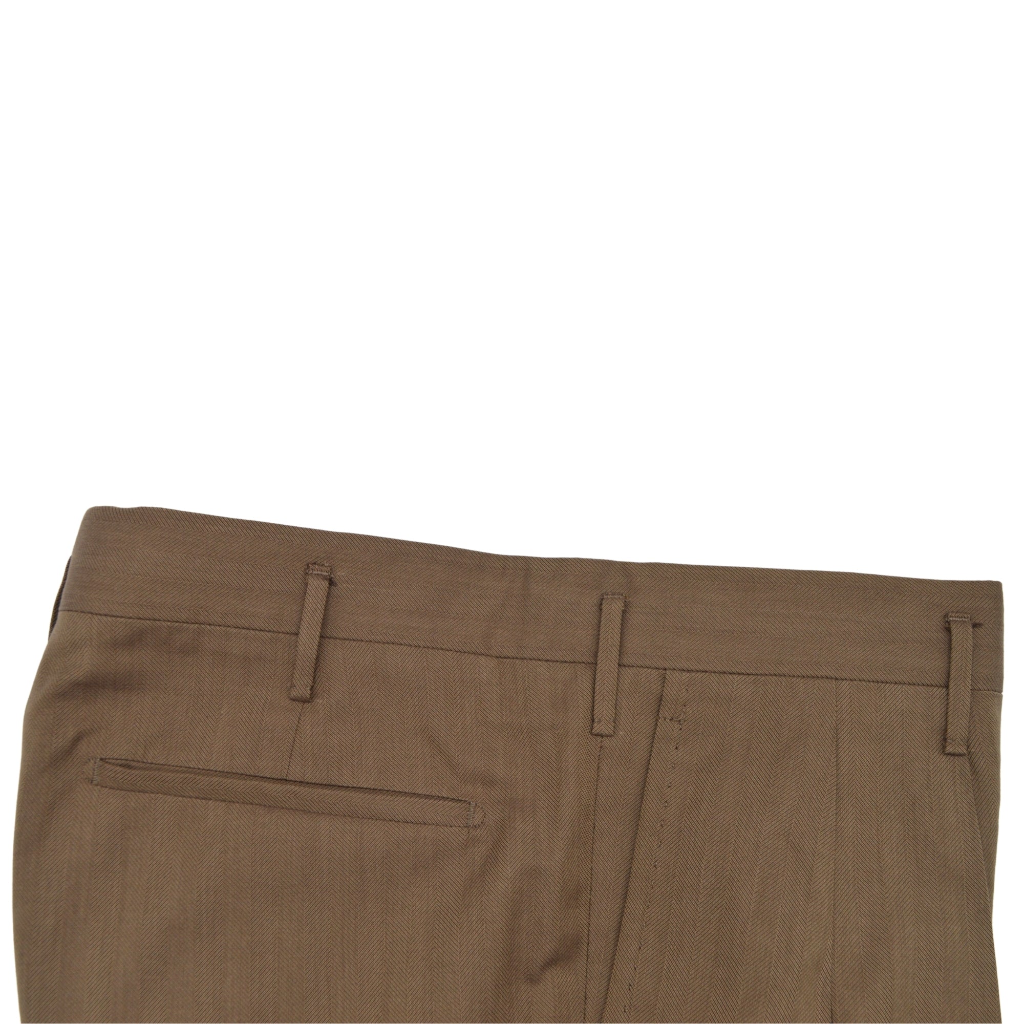 Brown Trousers made of Silk/Cotton (EU 46)