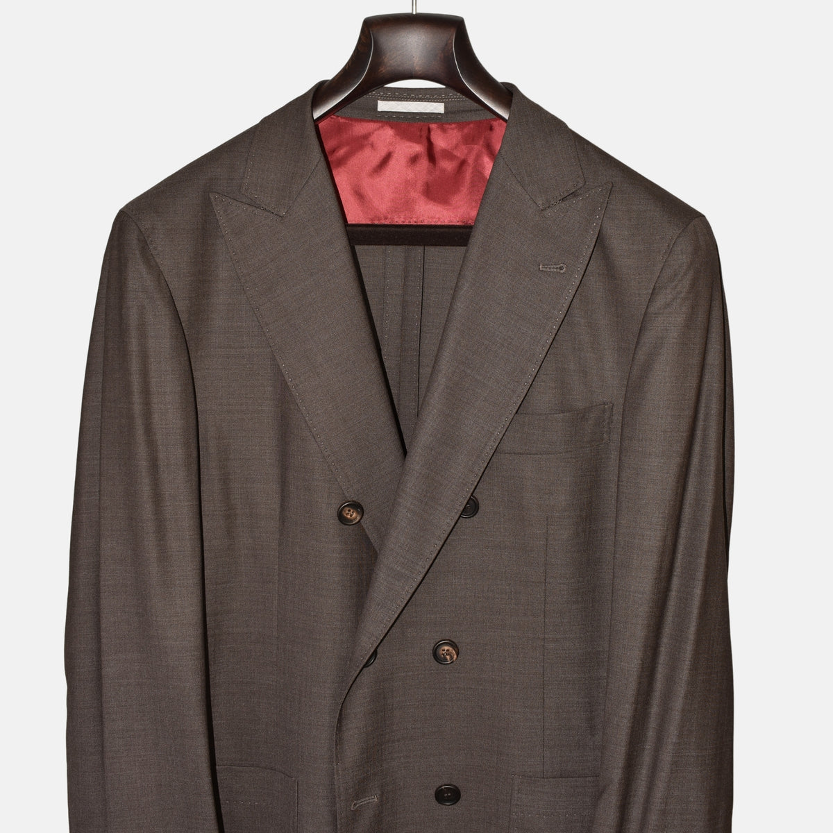 Brown Double Breasted Blazer made of Wool (EU 50)