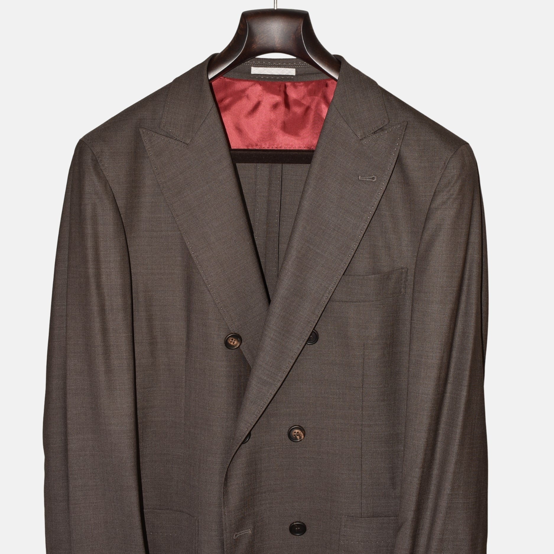 Brown Double Breasted Blazer made of Wool (EU 50)