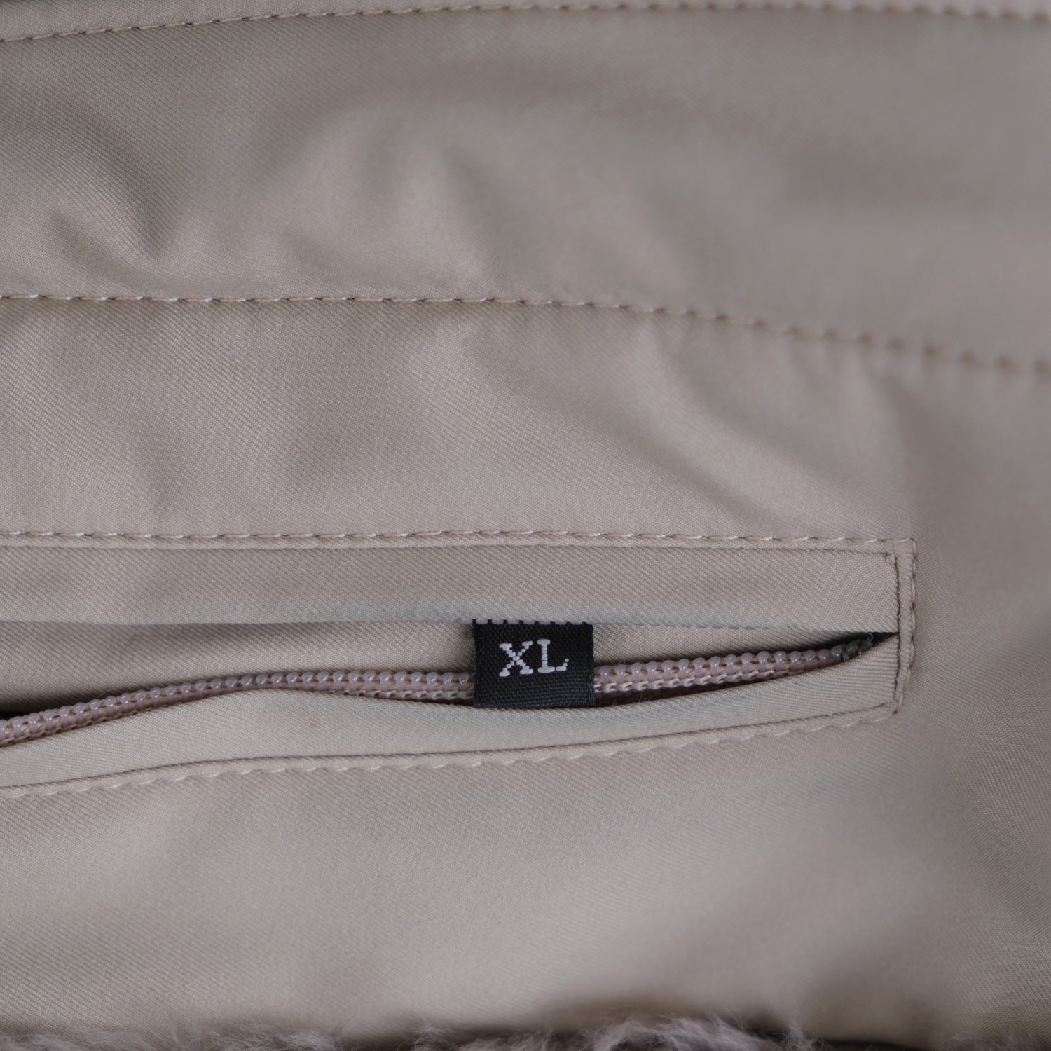 Loro Piana beige Storm System blouson with mink lining