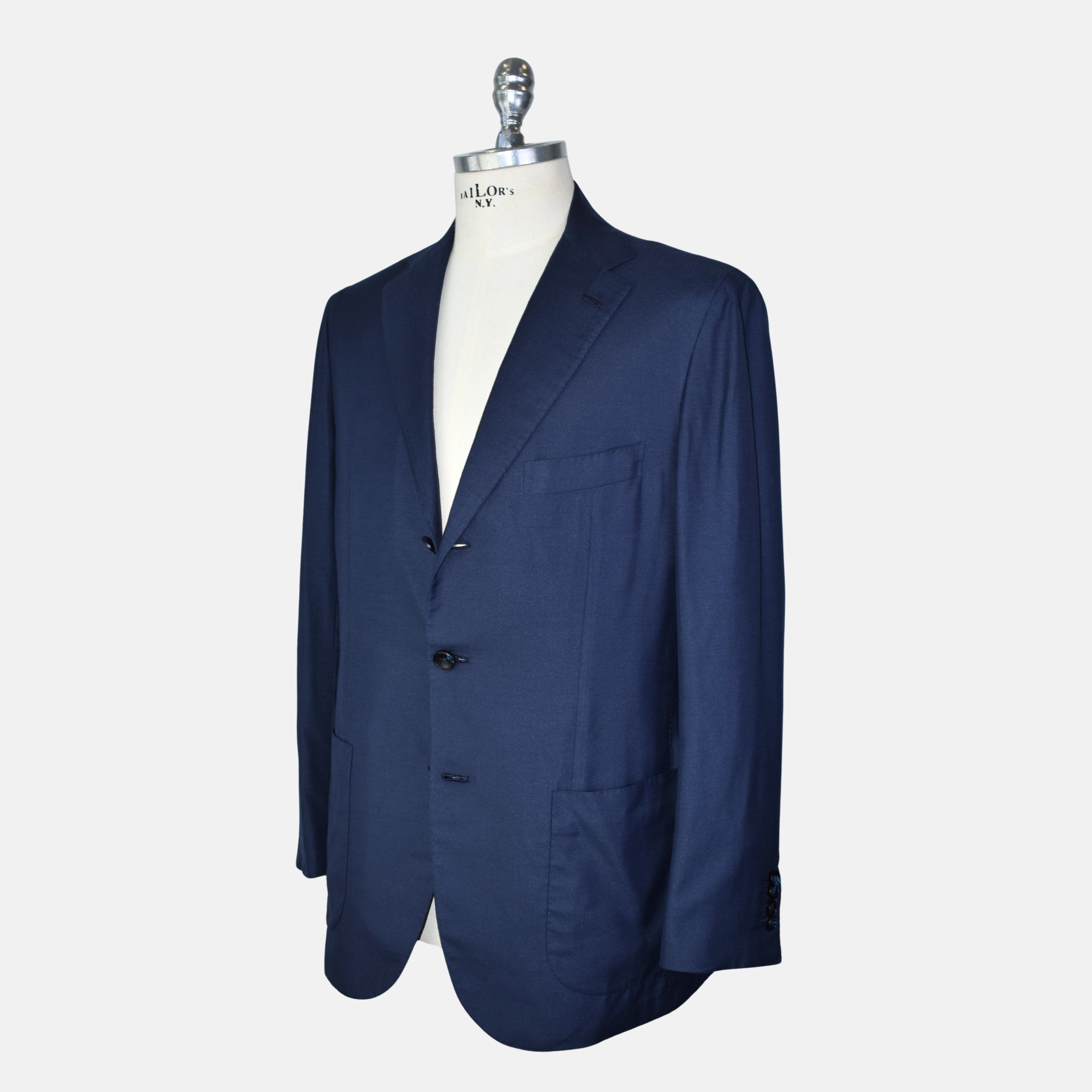 Navy Blazer made of Cotton/Silk (EU 48, EU 50, EU 52)