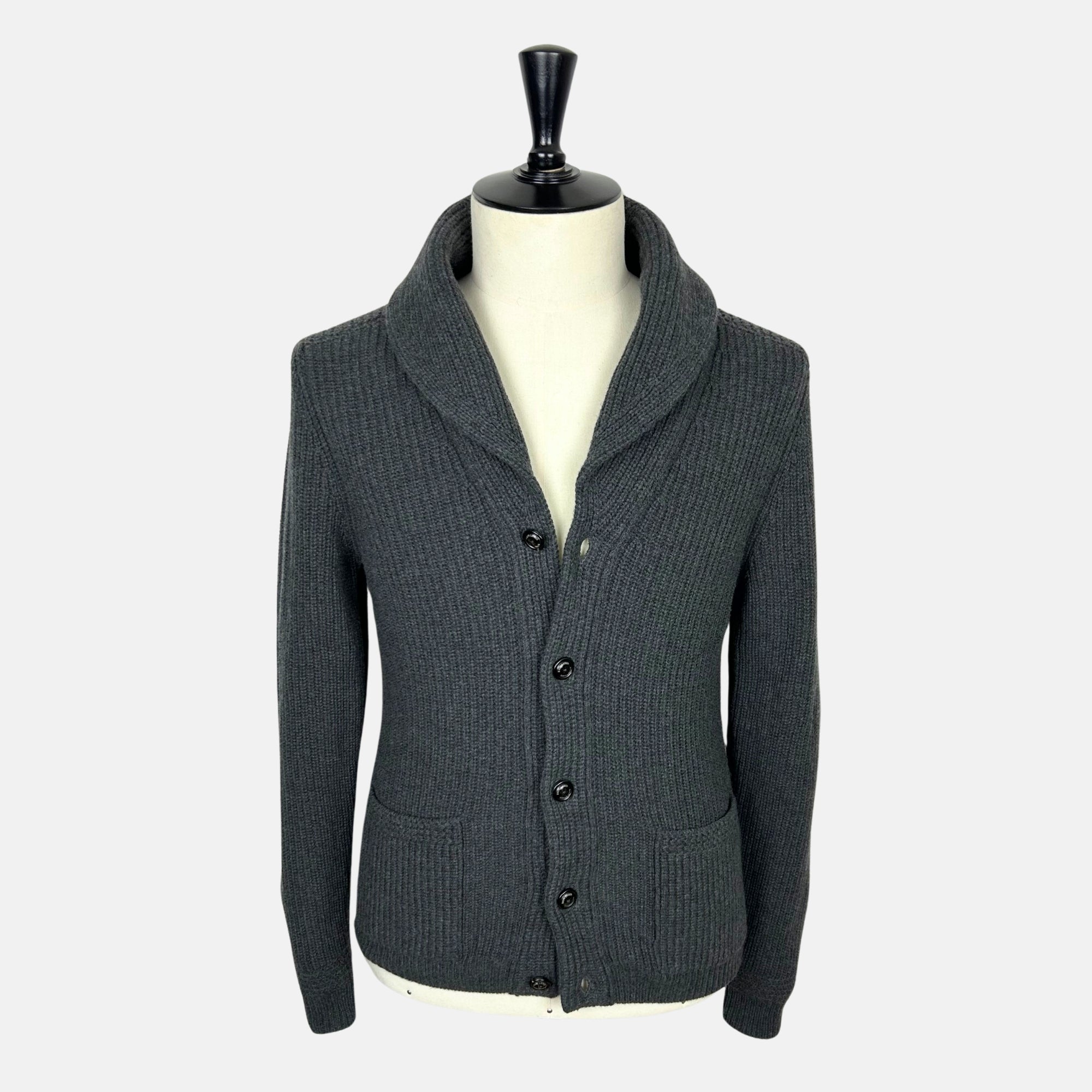 Dark Gray Cardigan made of Wool/Cashmere (M)