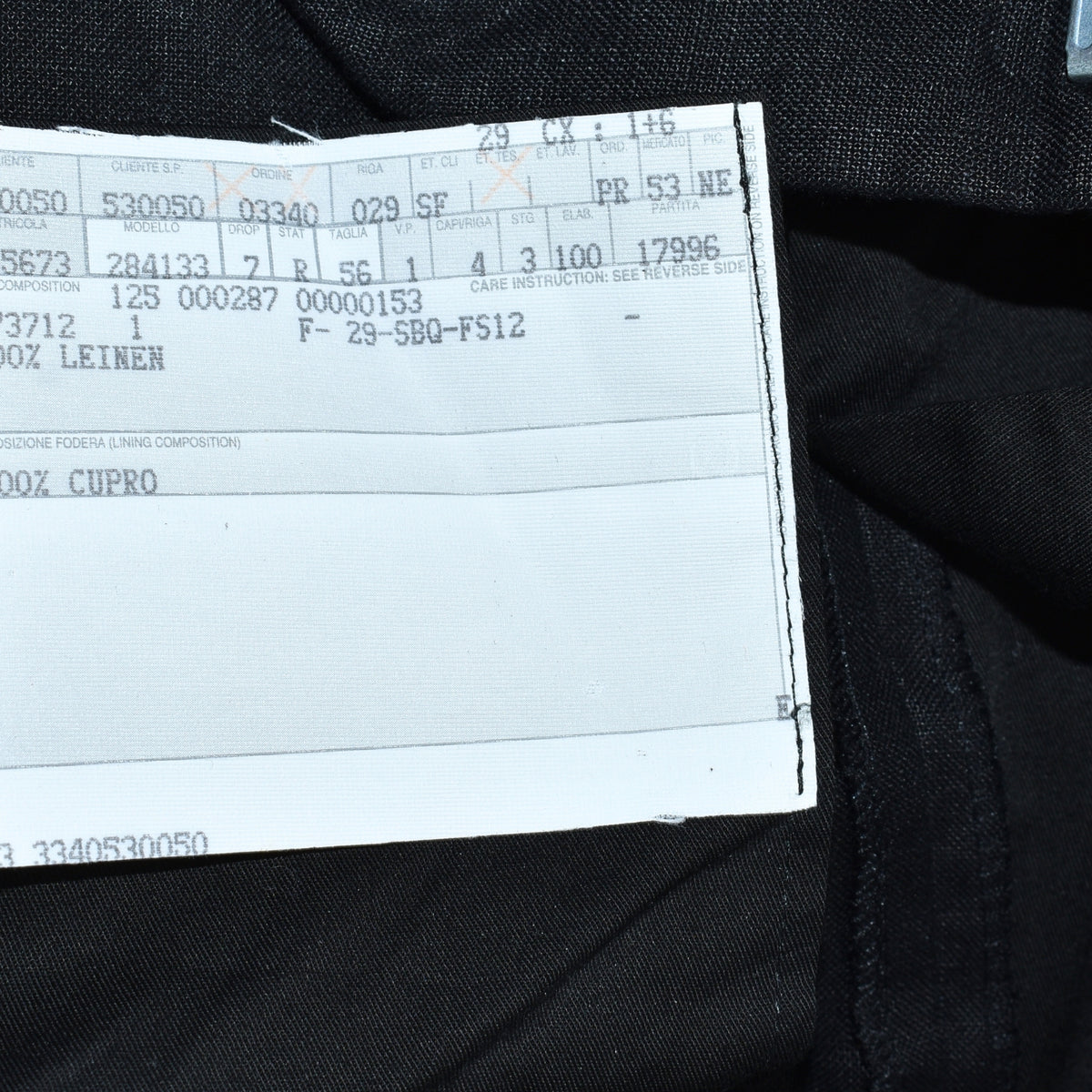 Black Linen Suit