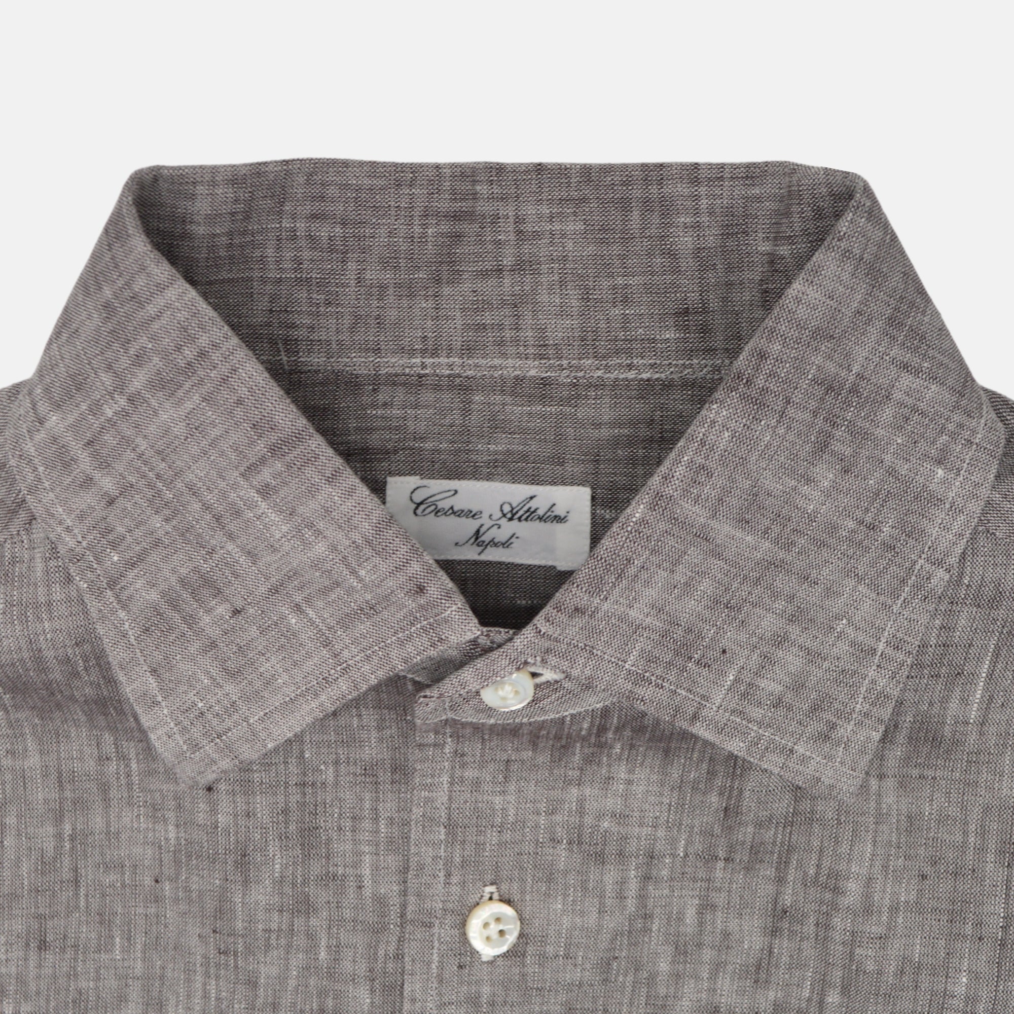 Taupe Shirt made of Linen (EU 38)