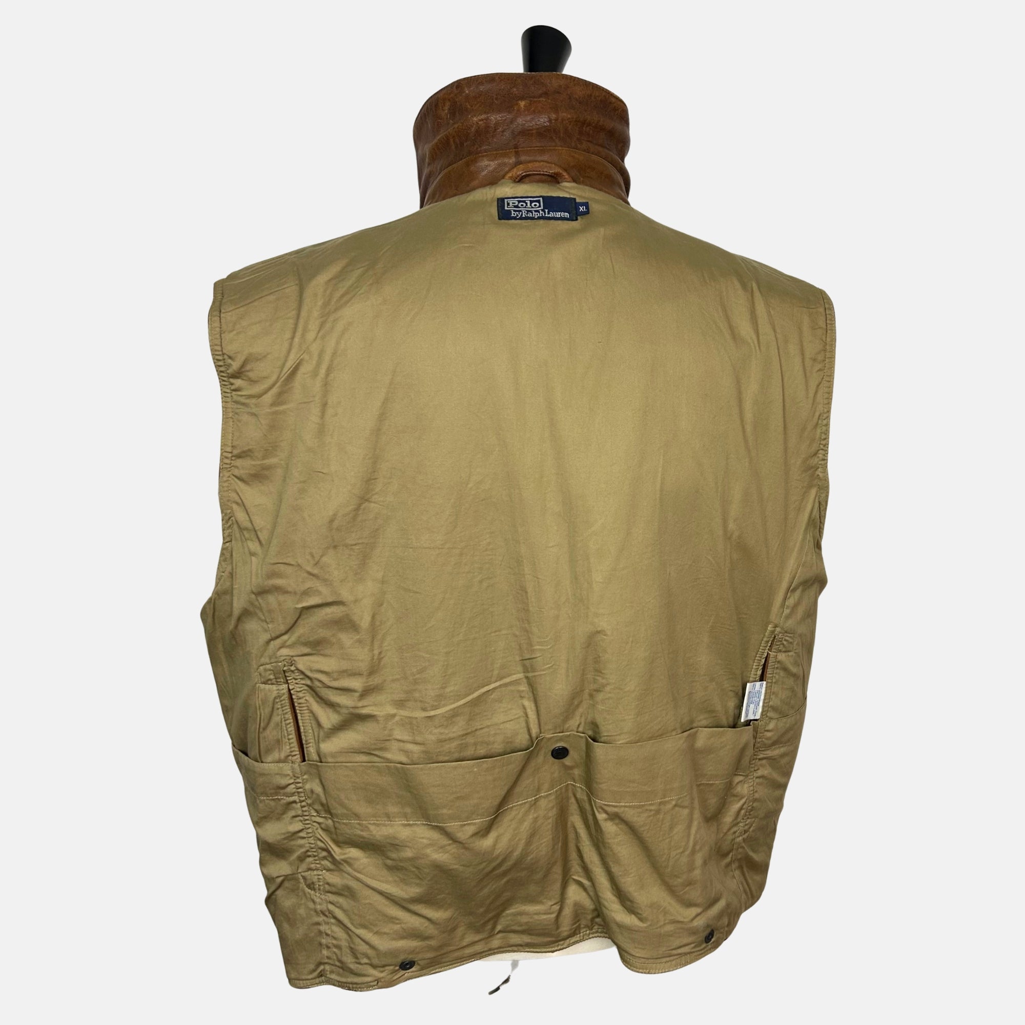 Brown Vest made of  Leather (XL)