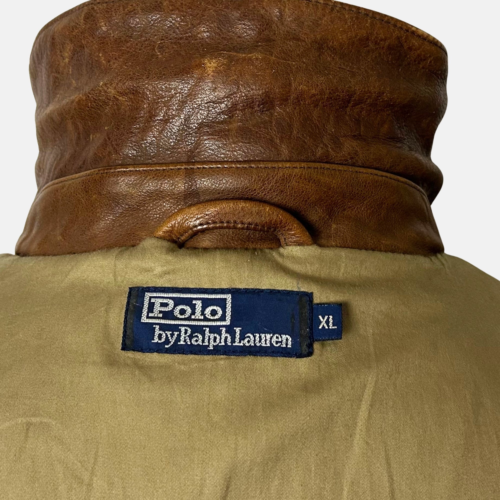 Brown Vest made of  Leather (XL)