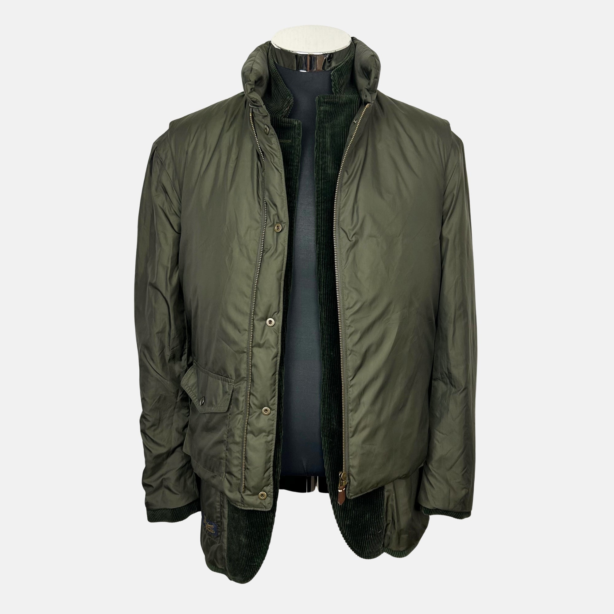 Green Blazer with separable Down Vest made of Cotton (EU 50)