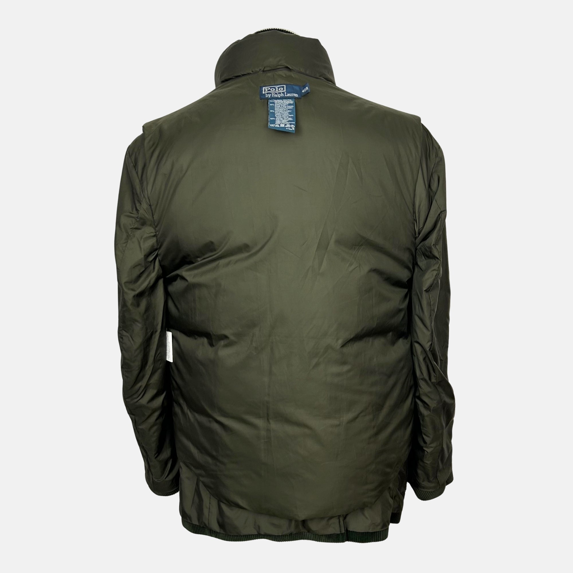 Green Blazer with separable Down Vest made of Cotton (EU 50)