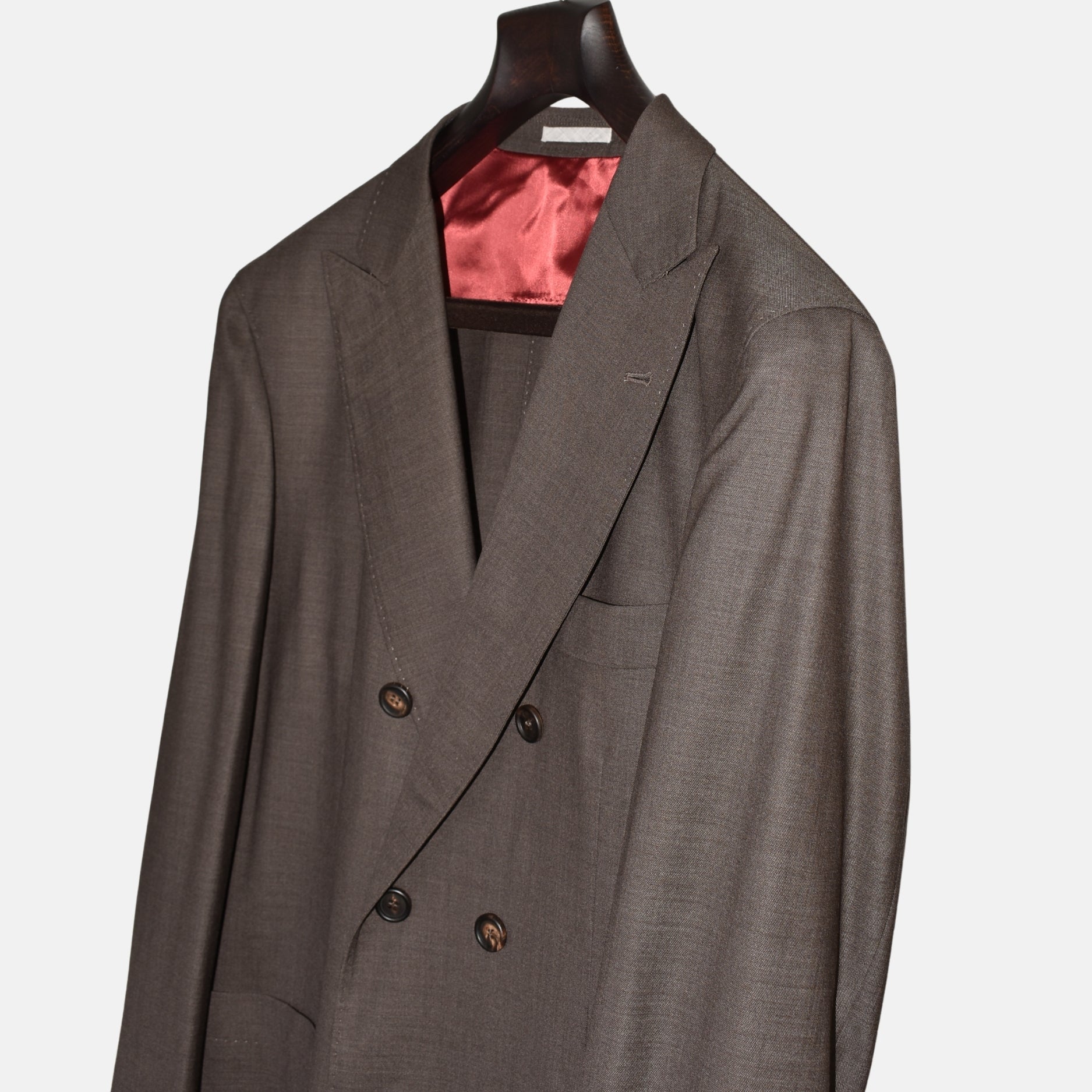 Brown Double Breasted Blazer made of Wool (EU 50)