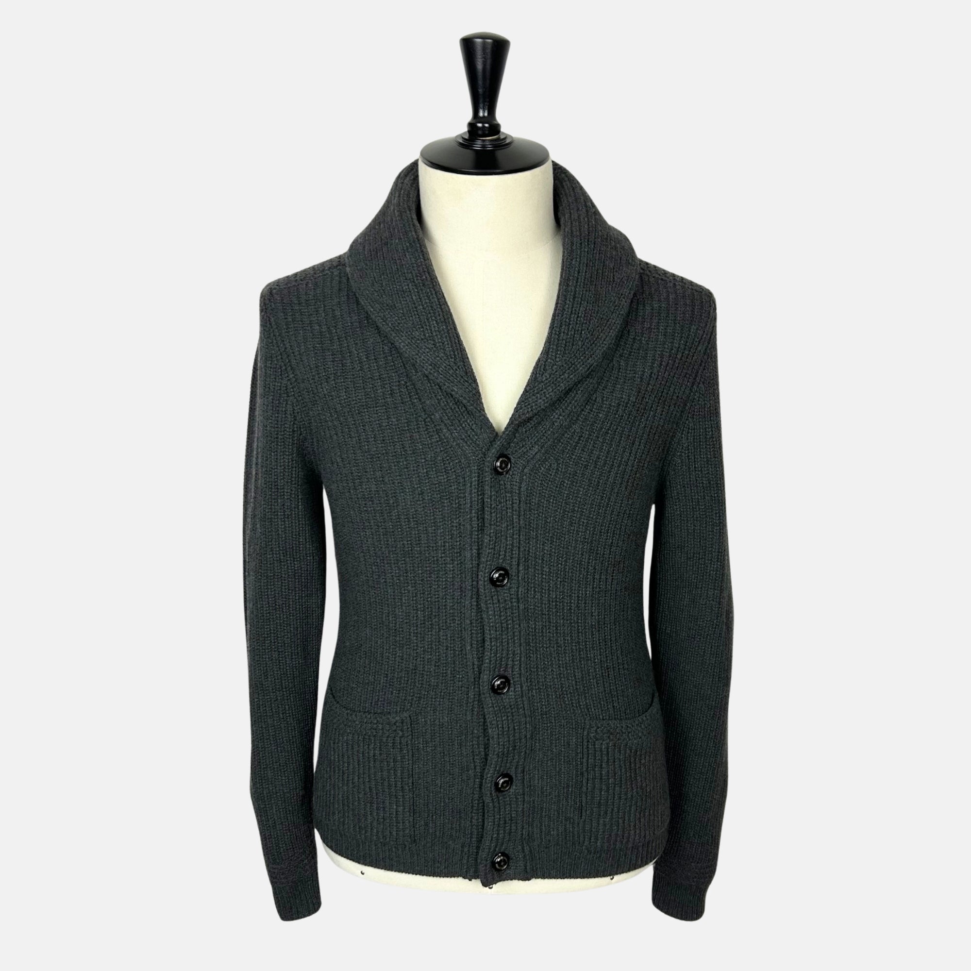 Dark Gray Cardigan made of Wool/Cashmere (M)