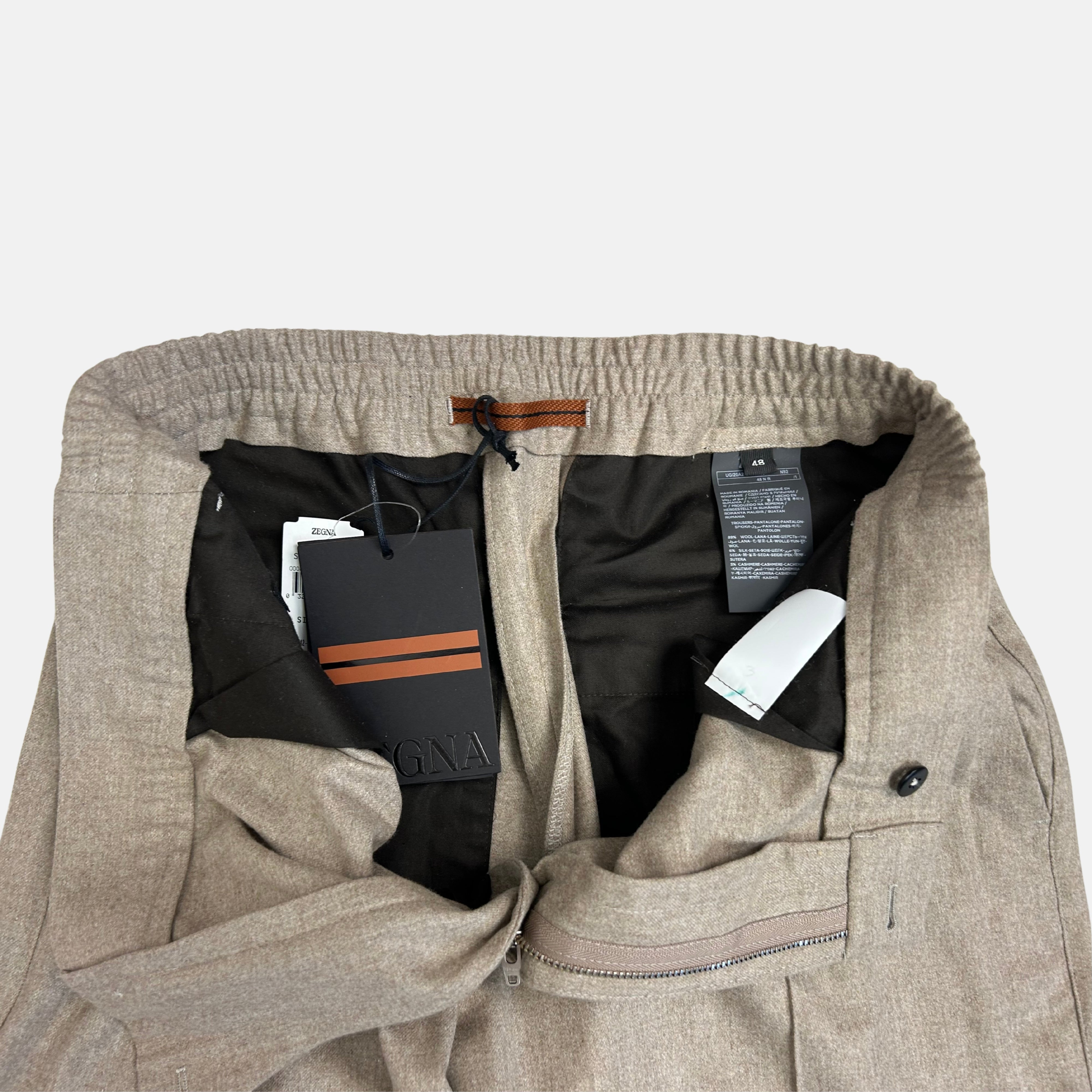Ecru Melange 15MilMil15 Jogger Flannel Pants (EU 48)