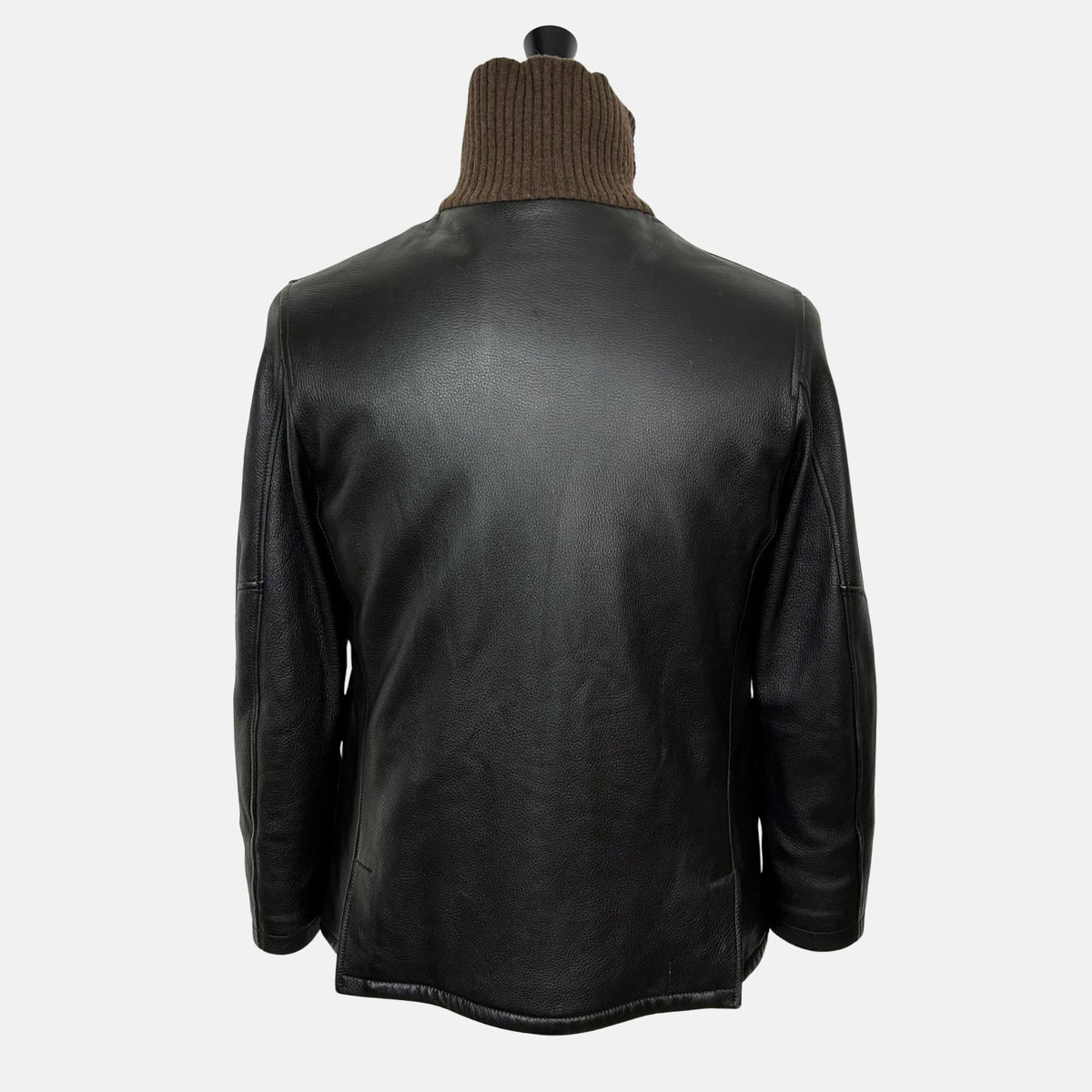 Dark Brown Jacket made of Reindeer Leather (L)