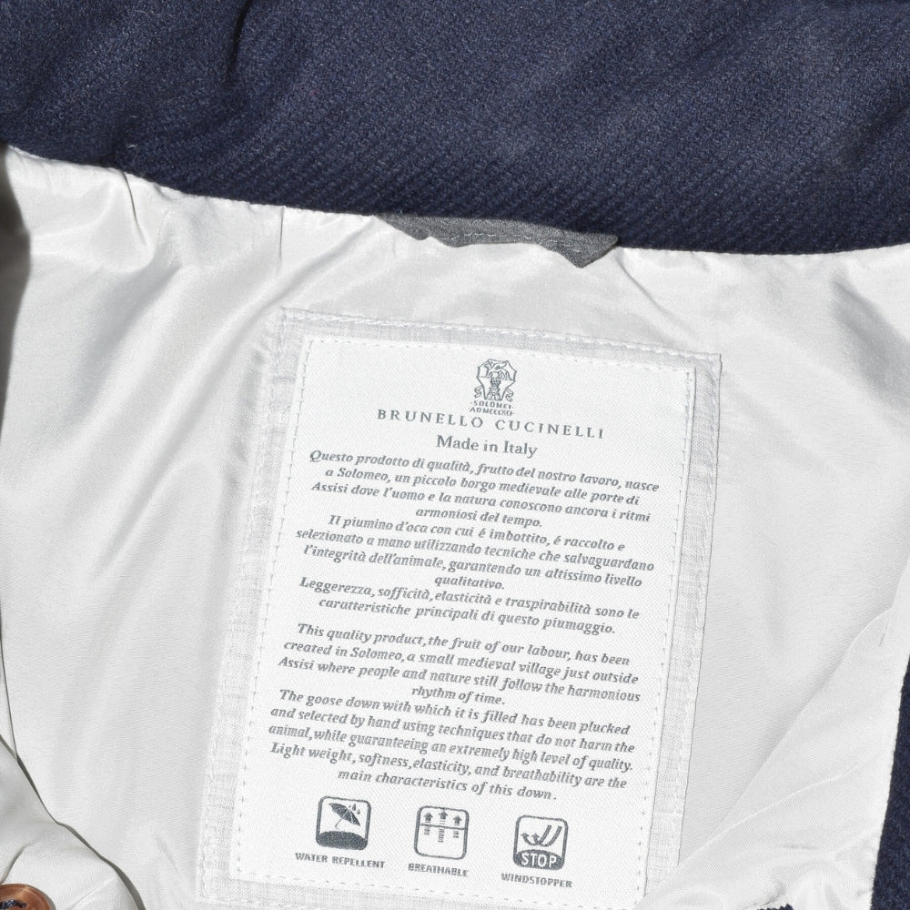 Navy Wool Cashmere Vest