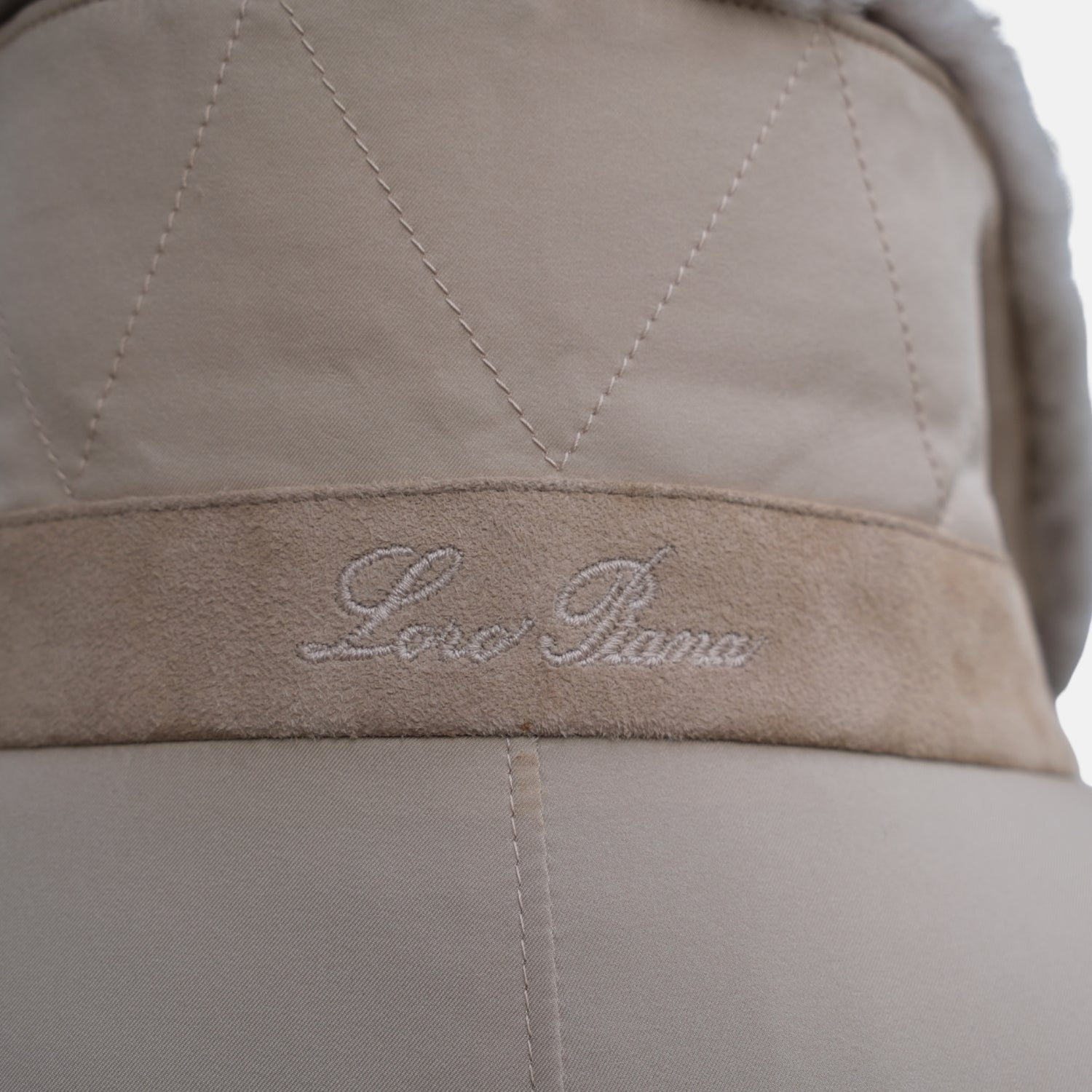 Loro Piana beige Storm System blouson with mink lining
