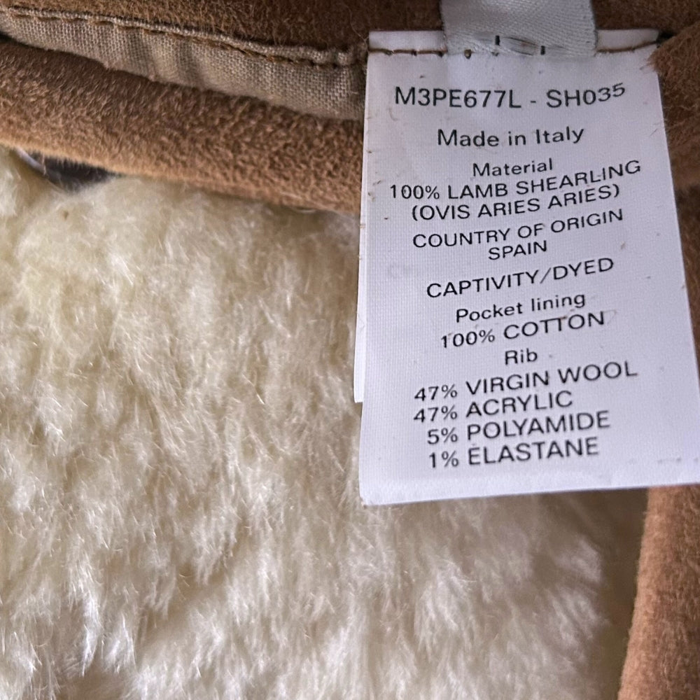 Brown Jacket made of Lamb Shearling (EU 50)