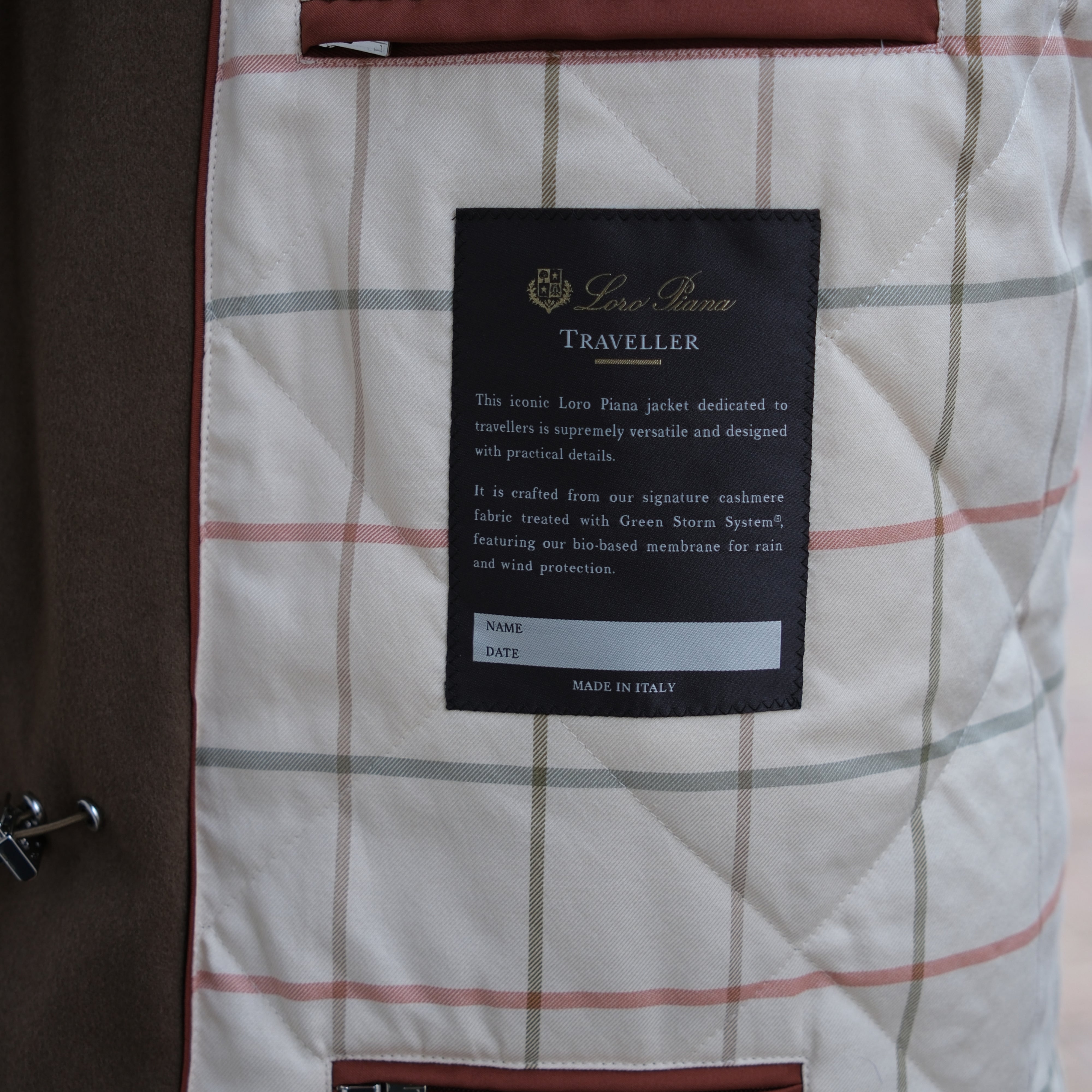 Brown "Traveller" Cashmere Jacket (EU 50)