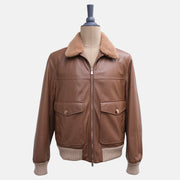 Brown Leather Jacket (M)