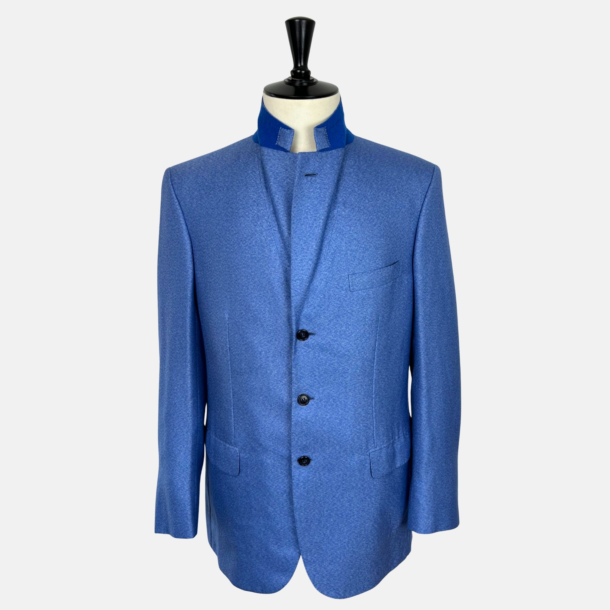 Blue Melange Blazer made of Cashmere/Silk (EU 52)