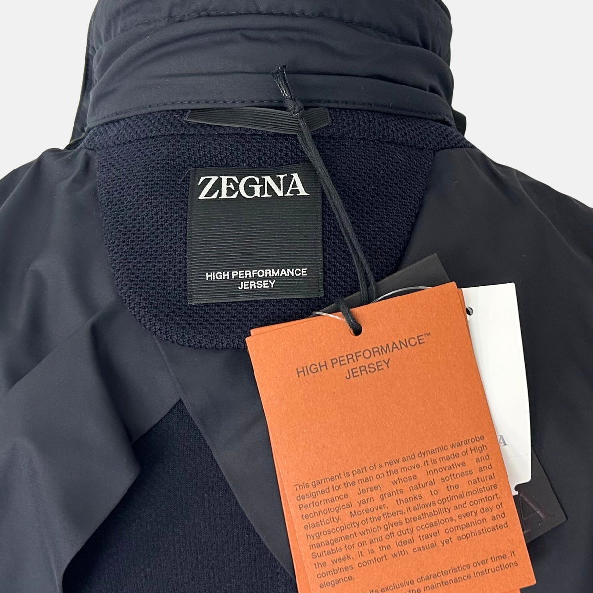 Navy Jacket with Removable Vest made of Wool/Cotton (EU 58)