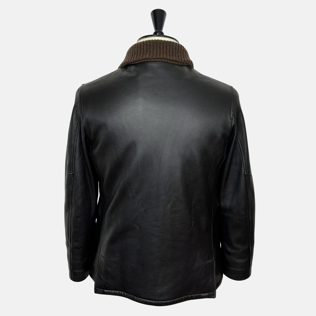 Dark Brown Jacket made of Reindeer Leather (L)