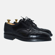 Black Budapester Leather Shoes "Pembroke" (EU 42)