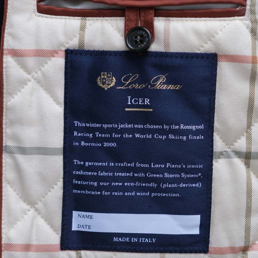 Navy Blue Icer Coat made of Cashmere (L)