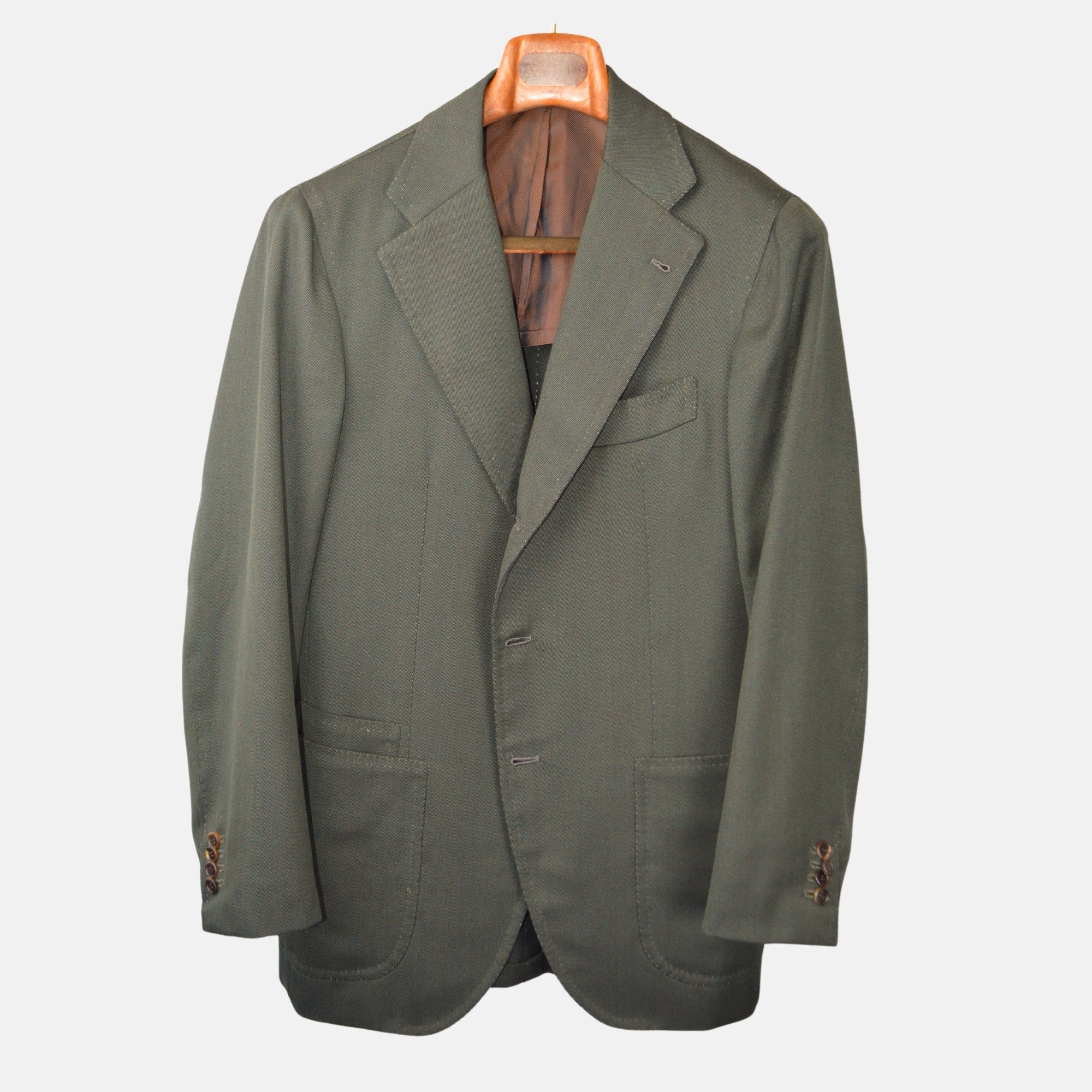 Olive Green Suit made of Wool (50)