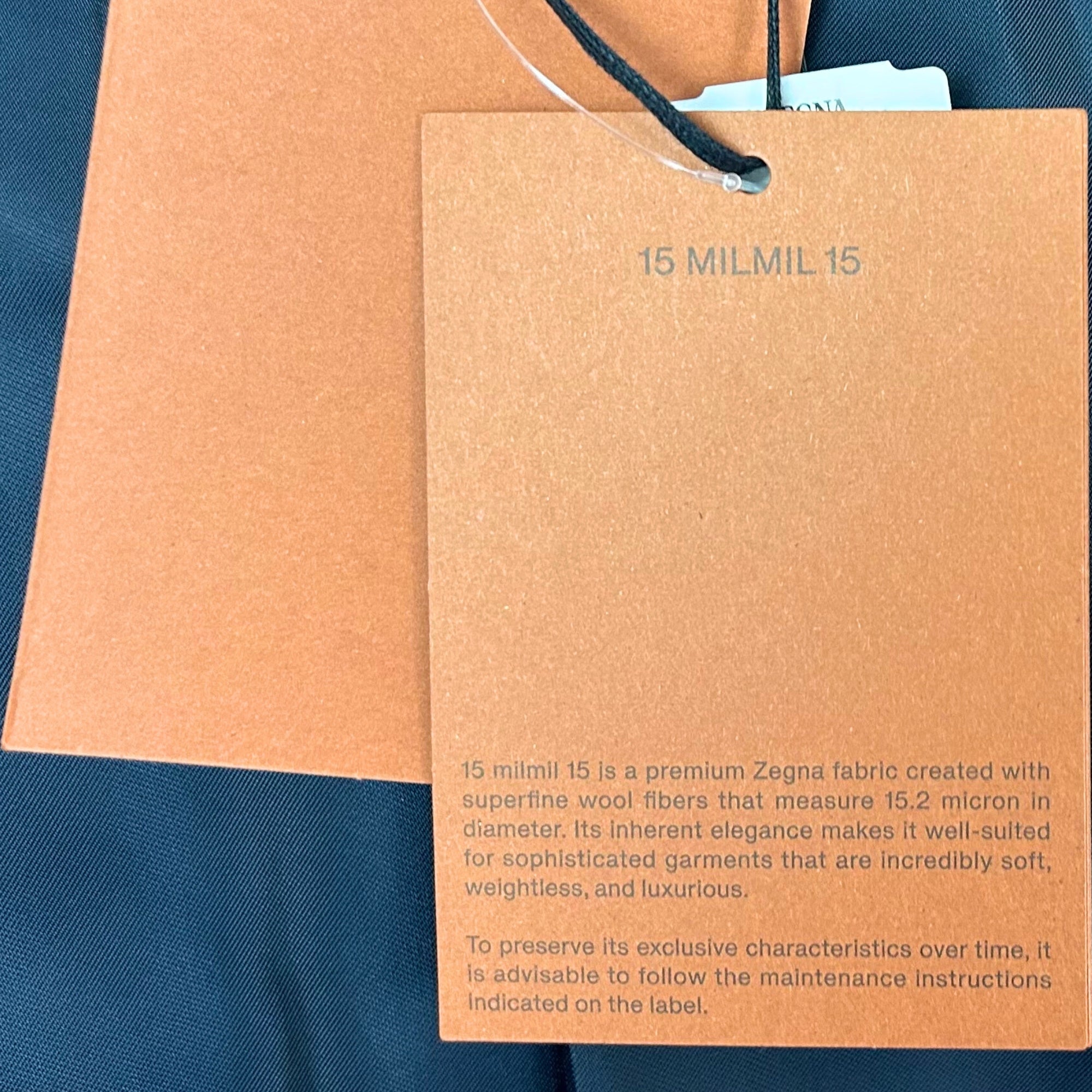 Navy Patterned Blazer made of Wool (EU 50)