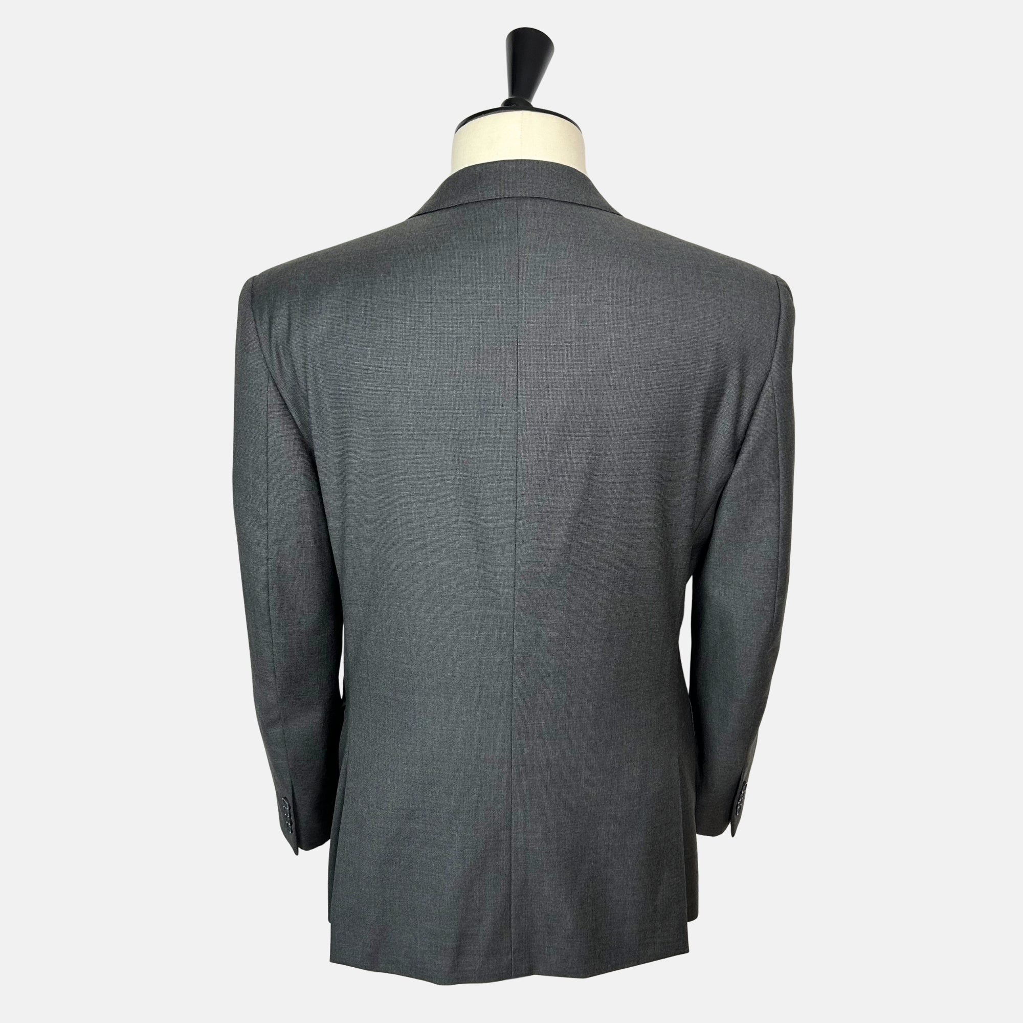 Gray Patterned Suit made of Wool (EU 52)
