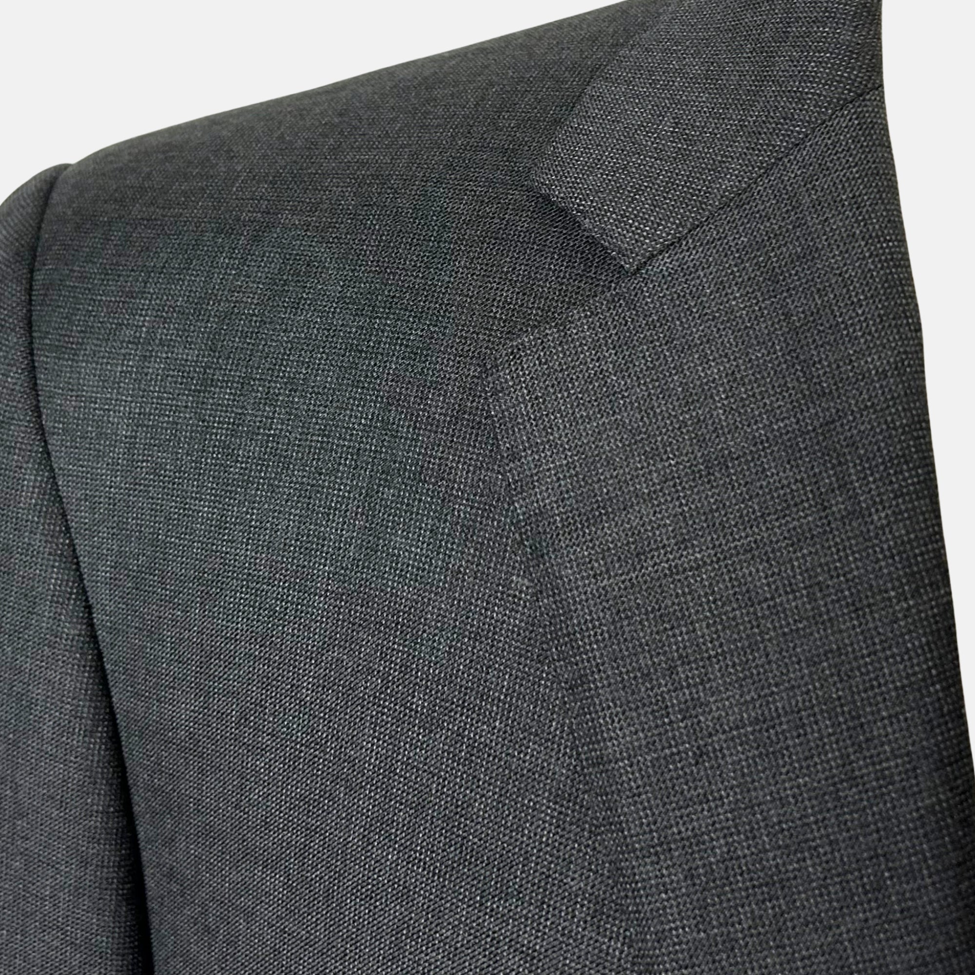 Gray Patterned Suit made of Wool (EU 52)