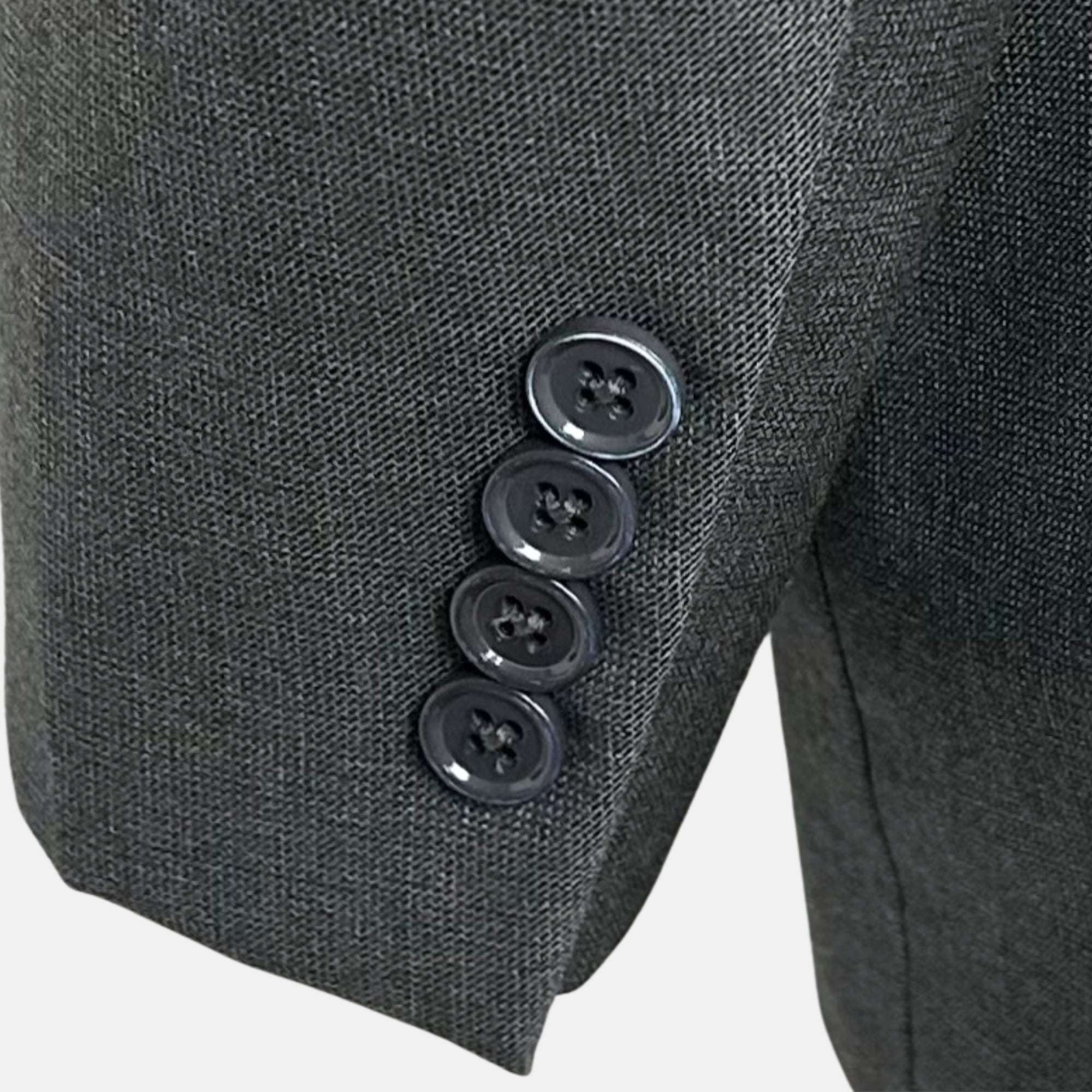 Gray Patterned Suit made of Wool (EU 52)