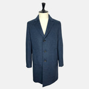 Blue Melange Coat made of Cashmere (EU 56)