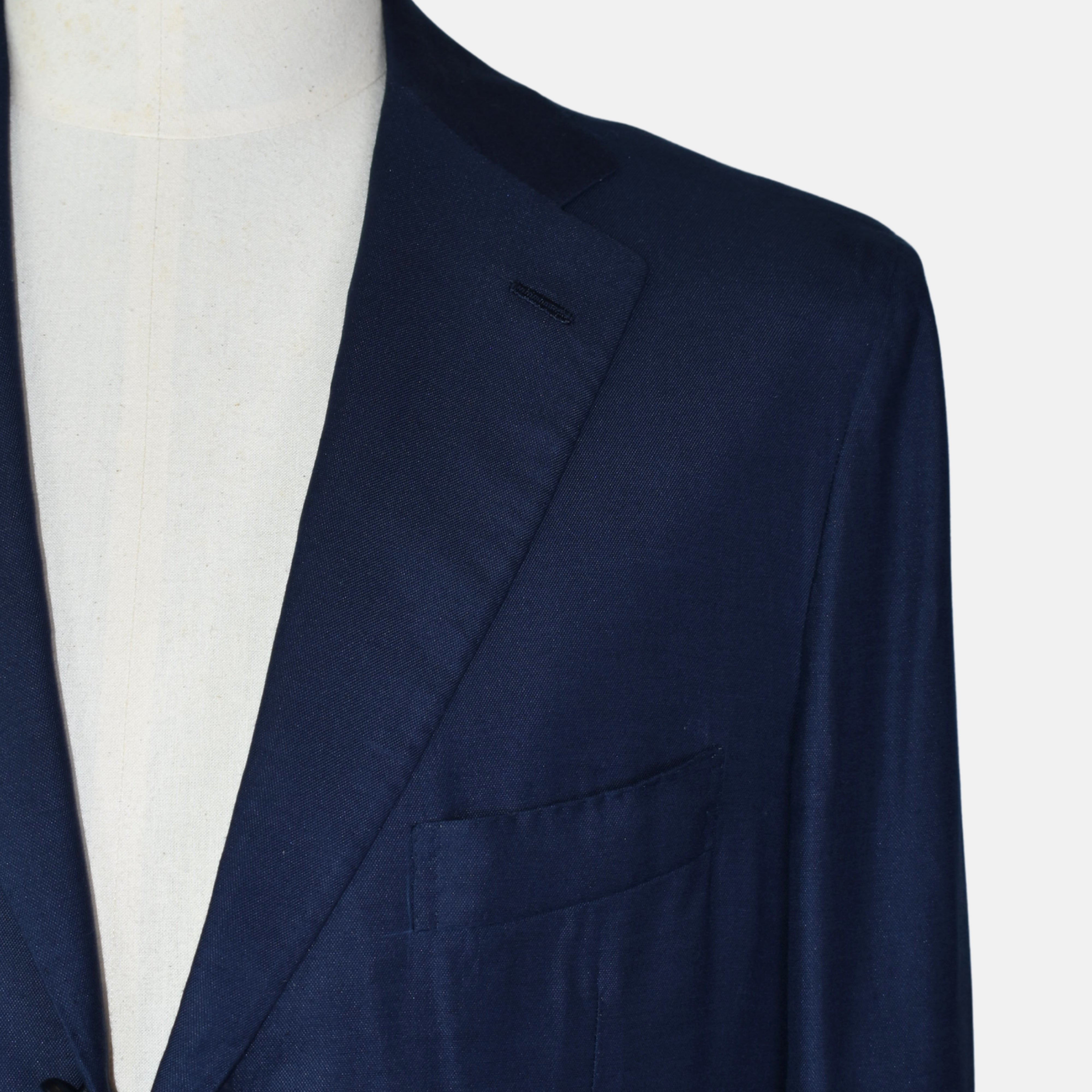 Navy Blazer made of Cotton/Silk (EU 48, EU 50, EU 52)