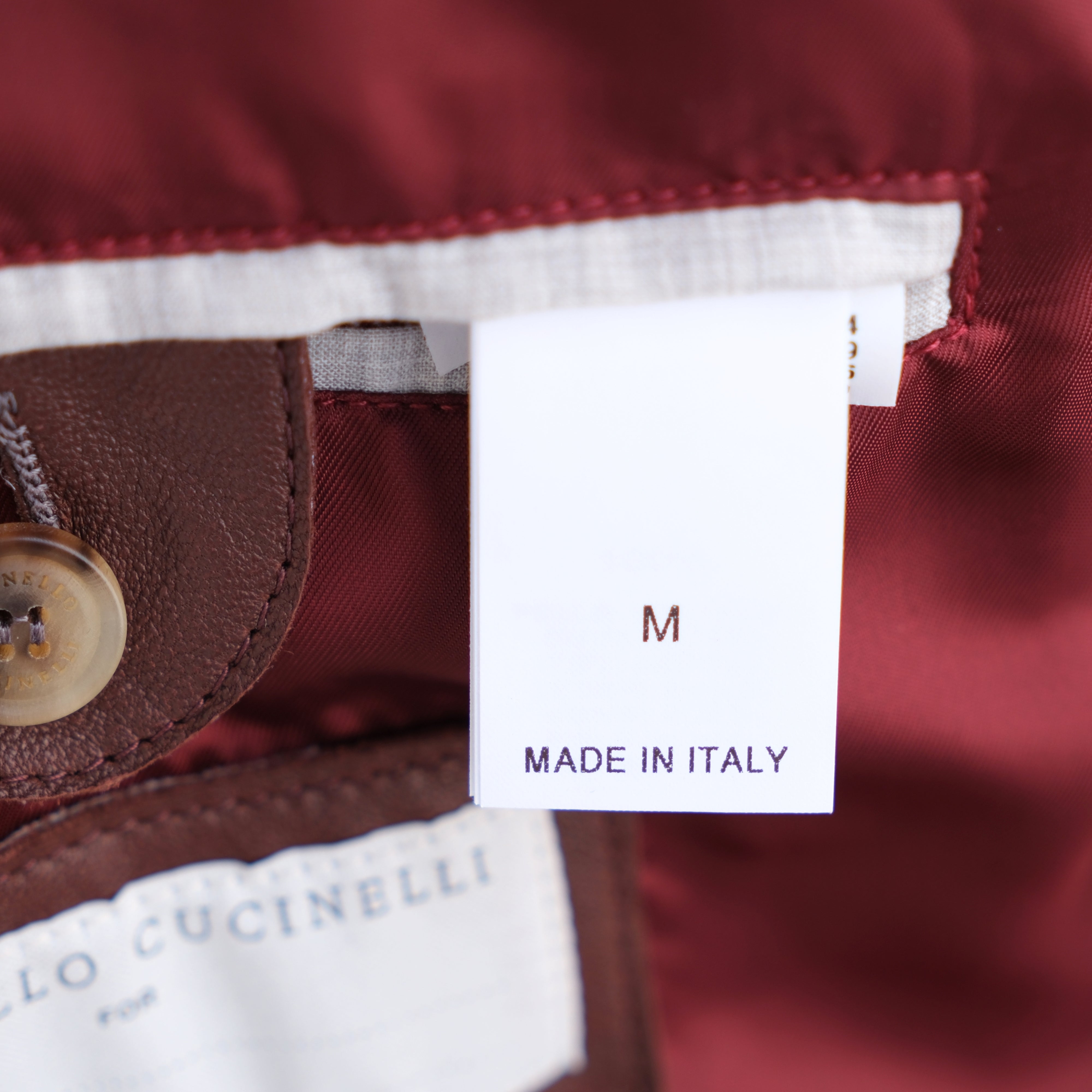 Brown/Bordeaux Leather Jacket (M)