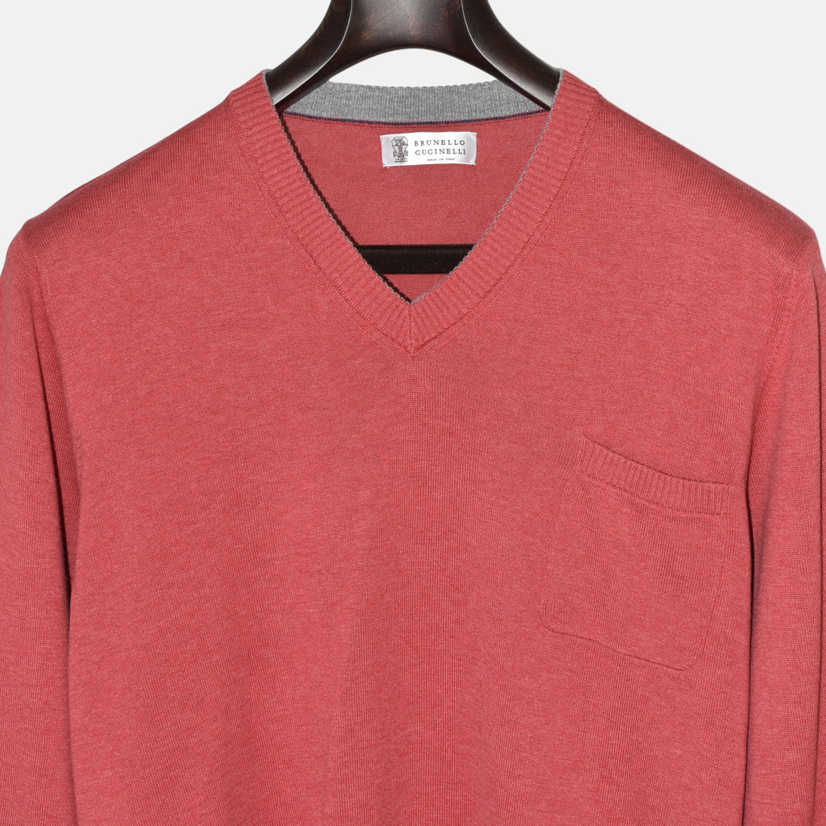 Red Sweater made of Cotton (EU 50)