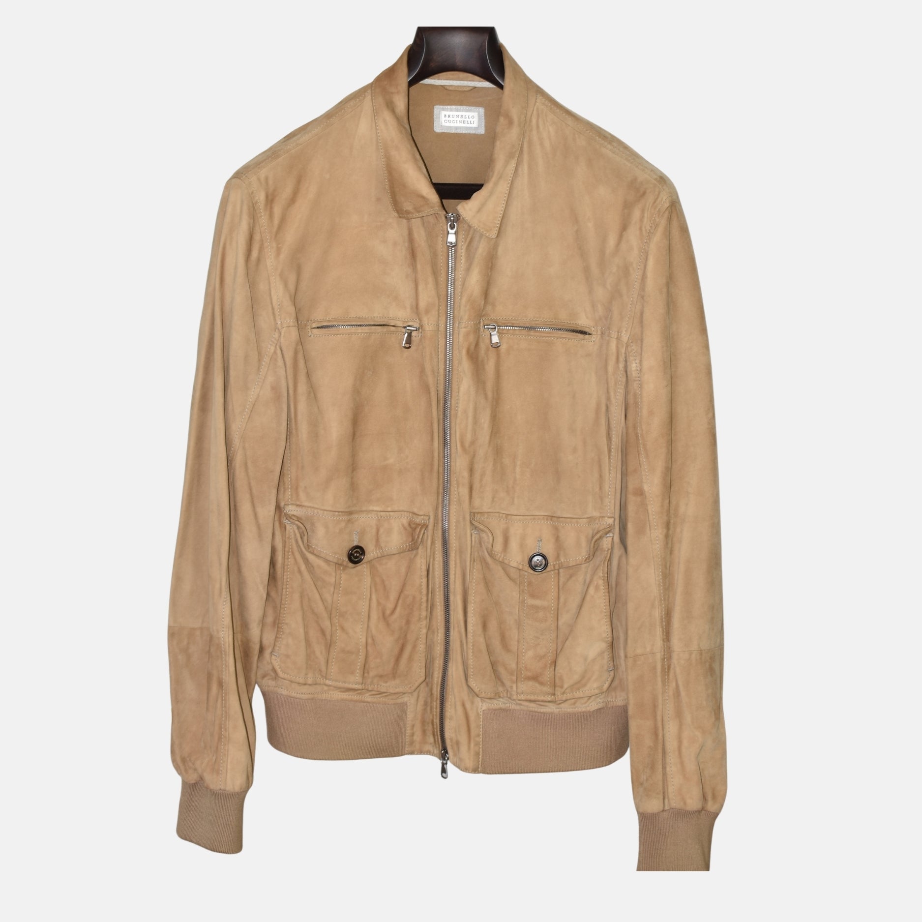 Beige Suede Jacket (XL)