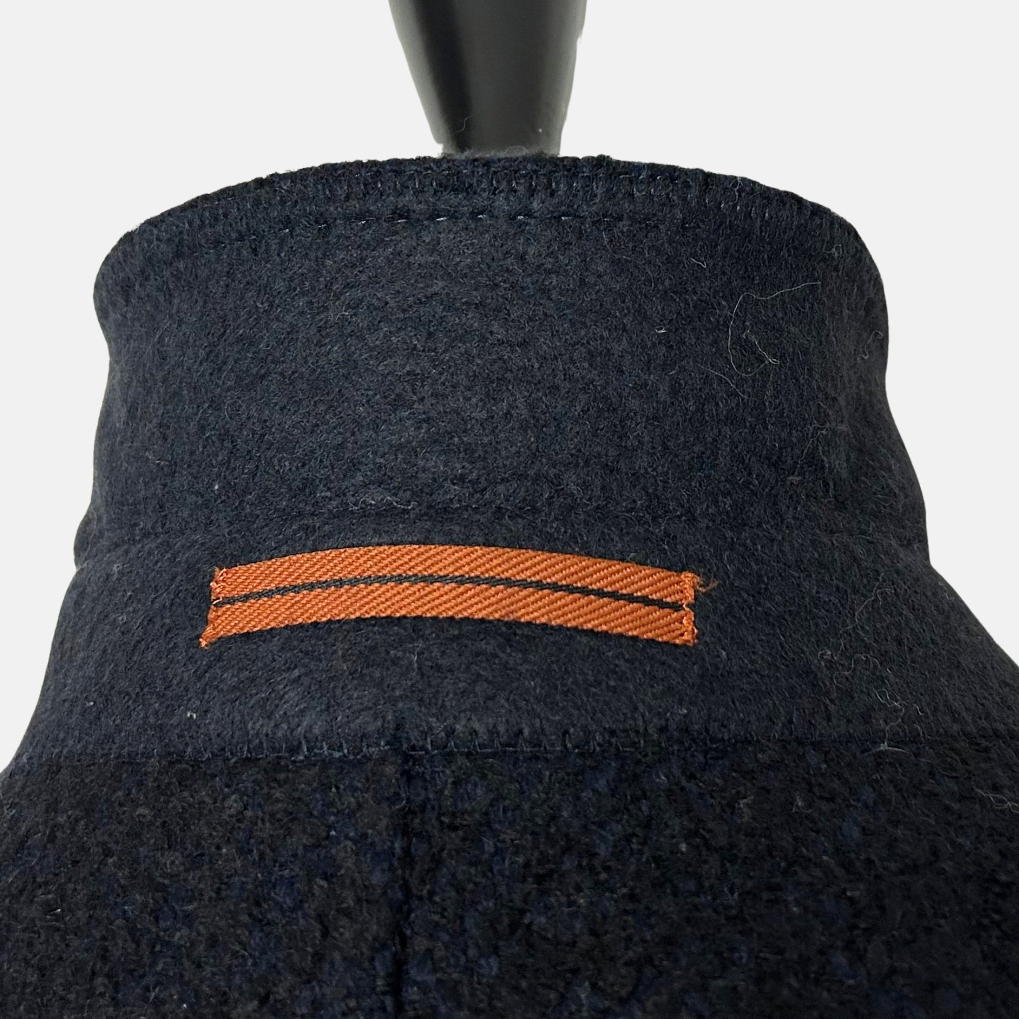 Navy Patterned Coat made of Wool/Acrylic/Polyester/Nylon (EU 48)