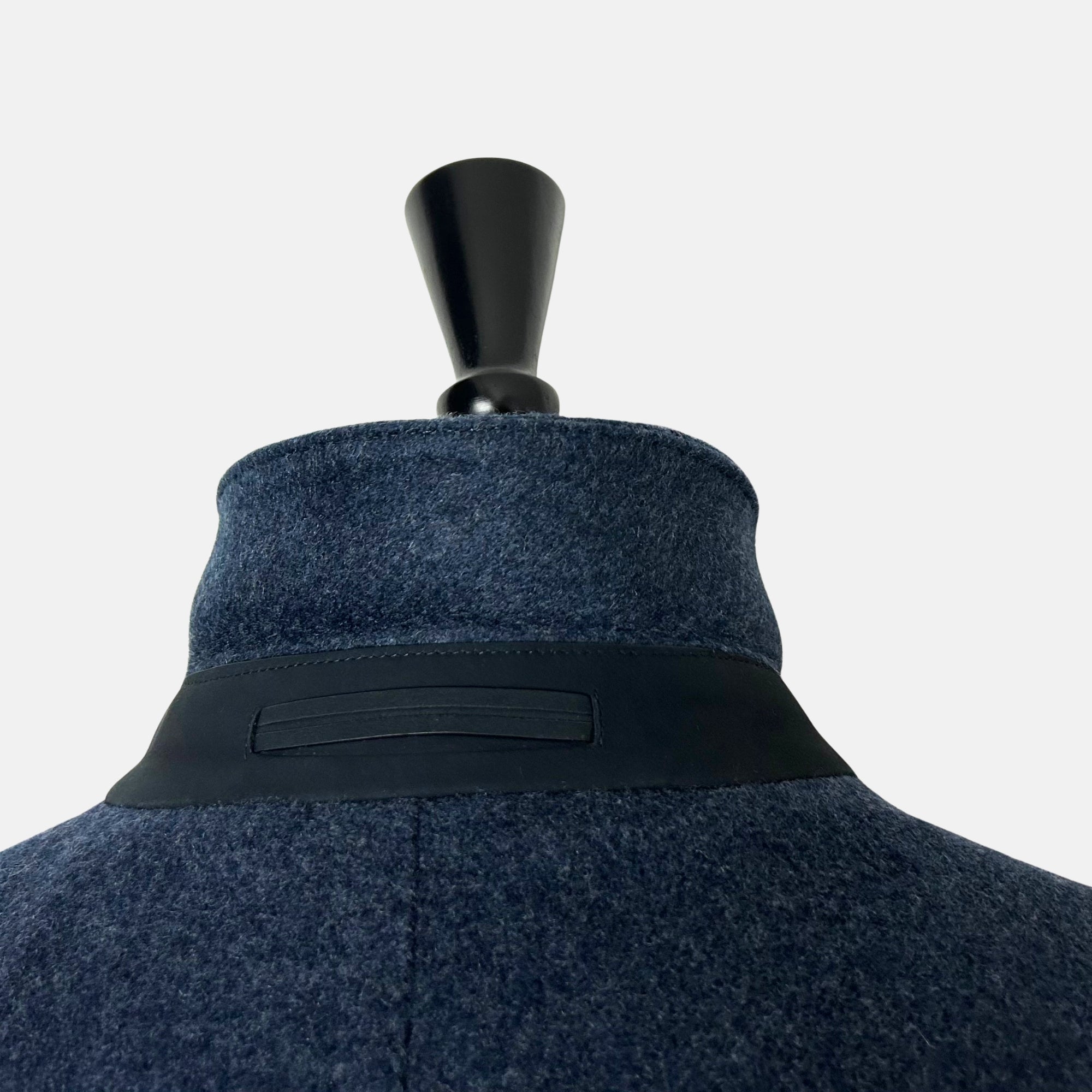 Blue Melange Coat made of Cashmere (EU 56)