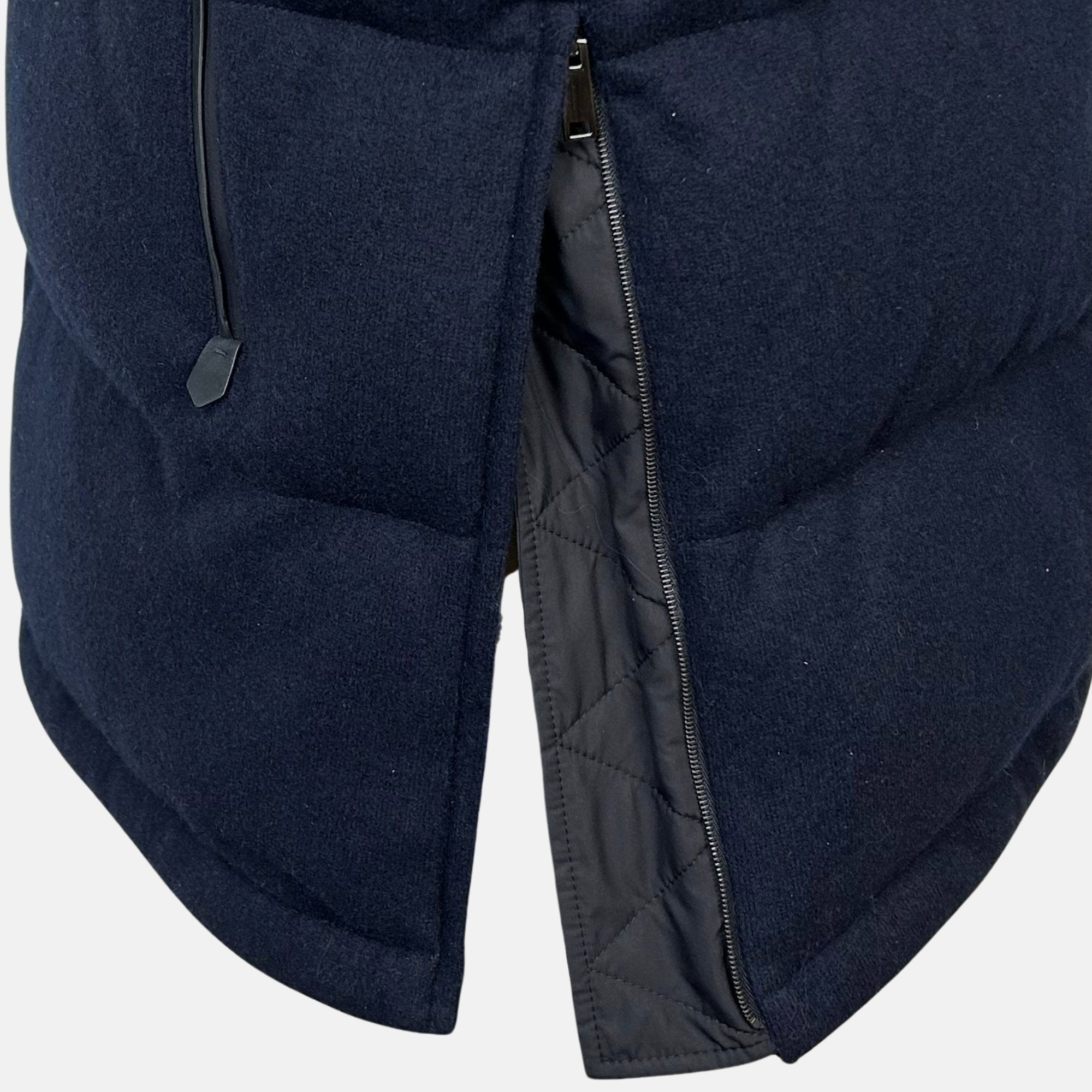 Navy Down Jacket made of Cashmere (EU 48, EU 50)